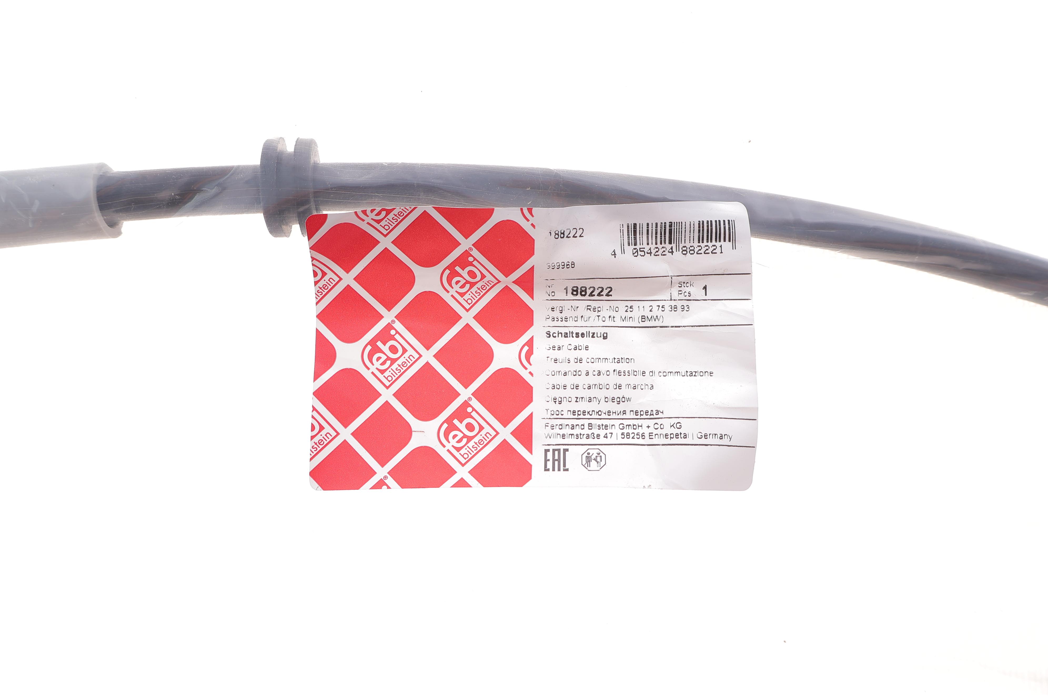 Трос кулисы (R) Mini (R55/R56/R57/R58/R59) 06-15 N12/N16 (L=1289/939mm)