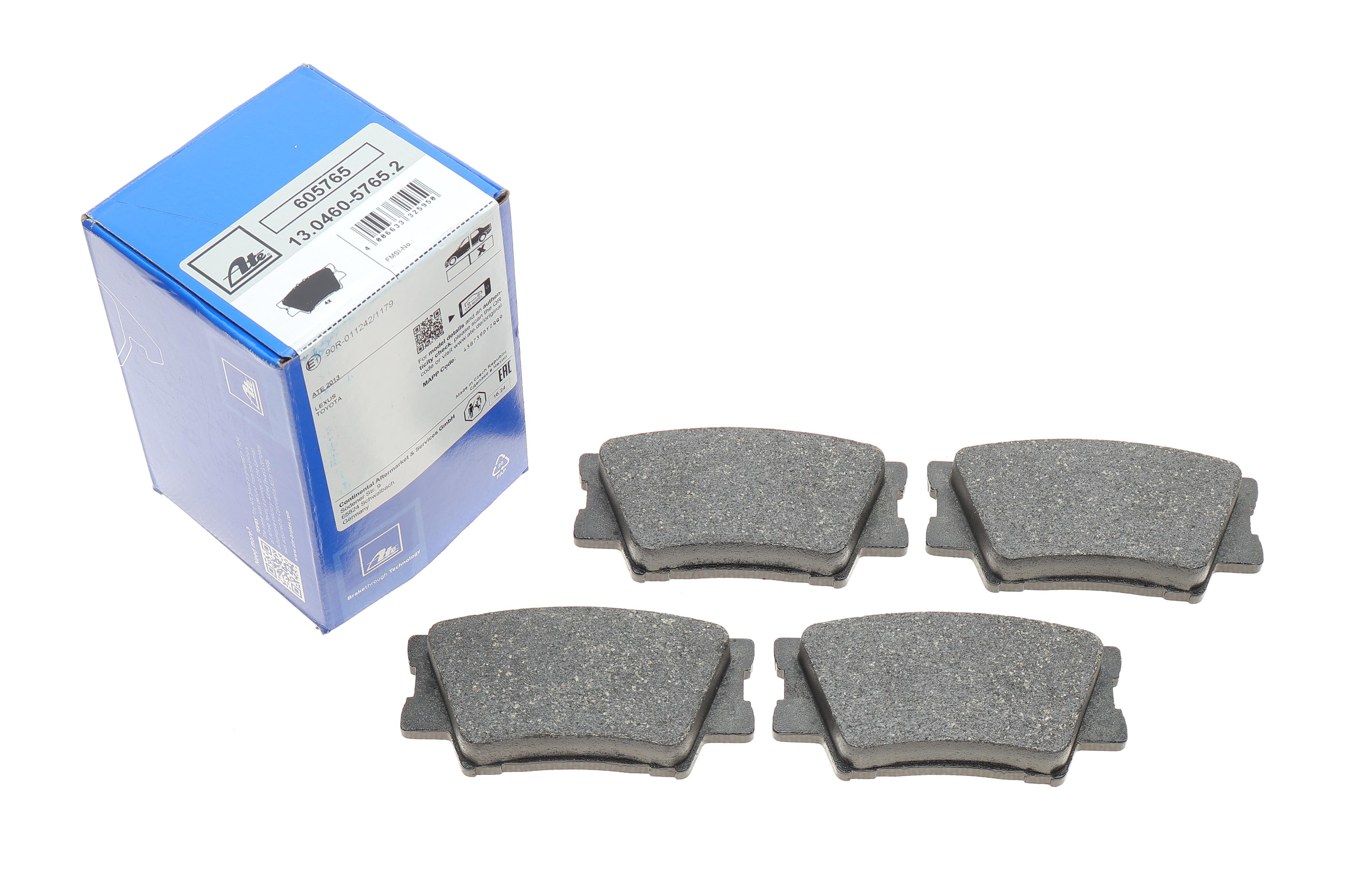 Колодки гальмівні (задні) Toyota Camry/Rav4/Lexus ES 06- (Akebono)