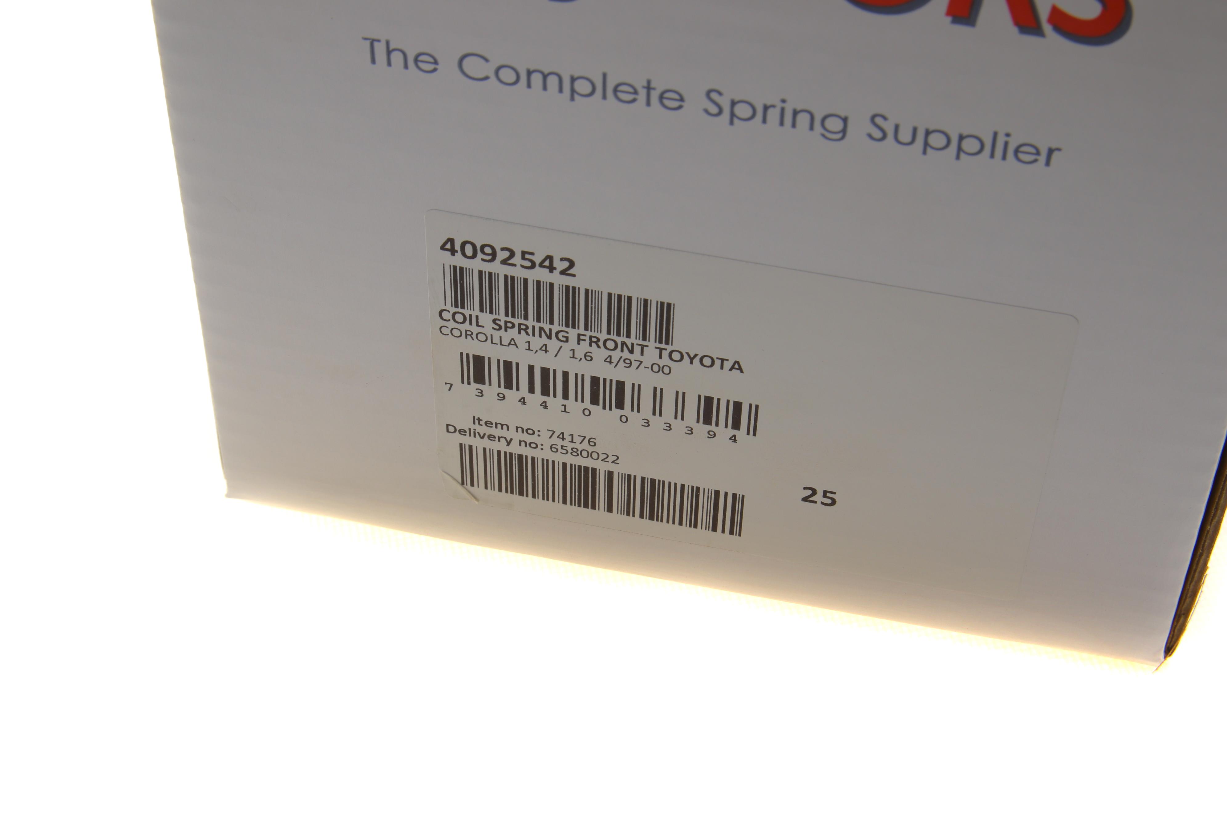 Пружина (передня) Toyota Corolla 1.4-1.6/1.4-1.6 16V 97-01 (седан/унив./накл.зад.ч)