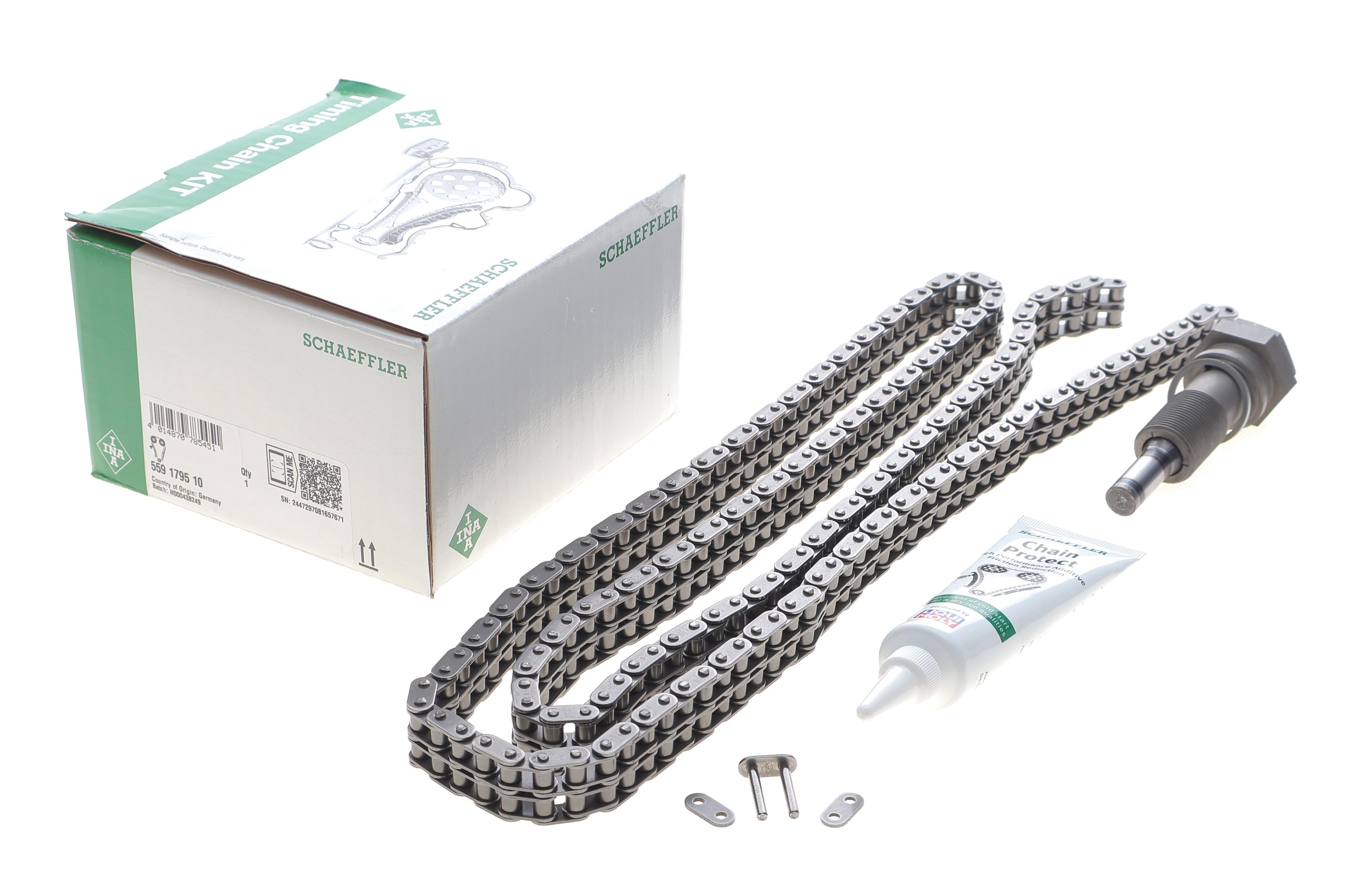 Комплект ланцюга ГРМ MB S-class (W220/W221/W222) 98- (Z=164) (M275/M279/M277), (ланцюг INA)