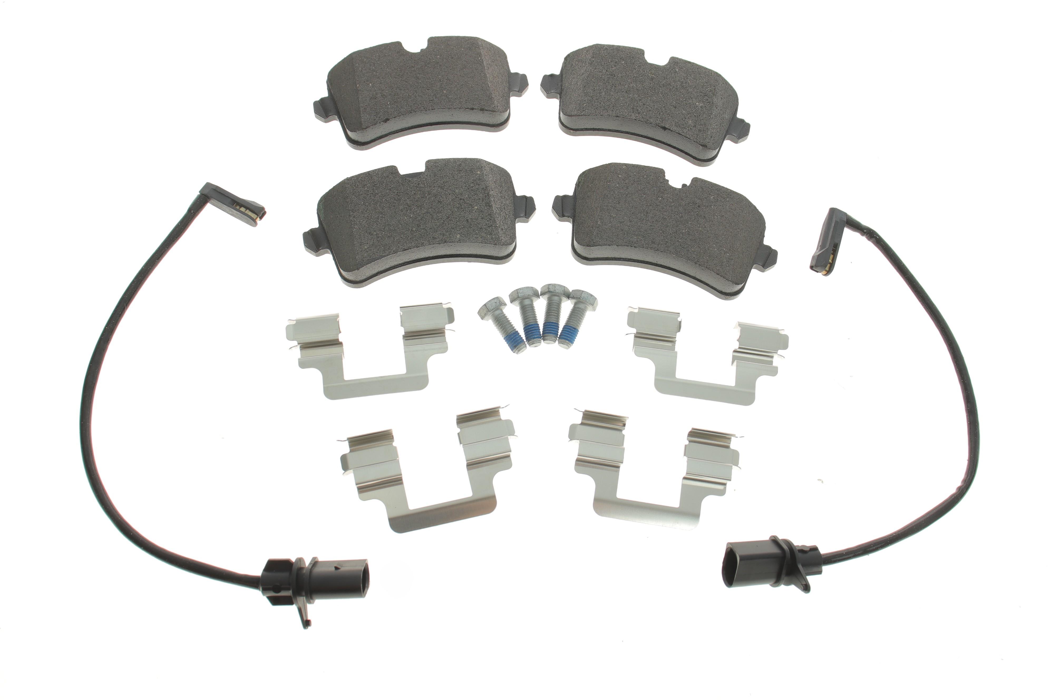 Колодки гальмівні (задні) Audi A8 09-18 (TRW) (з датчиками)