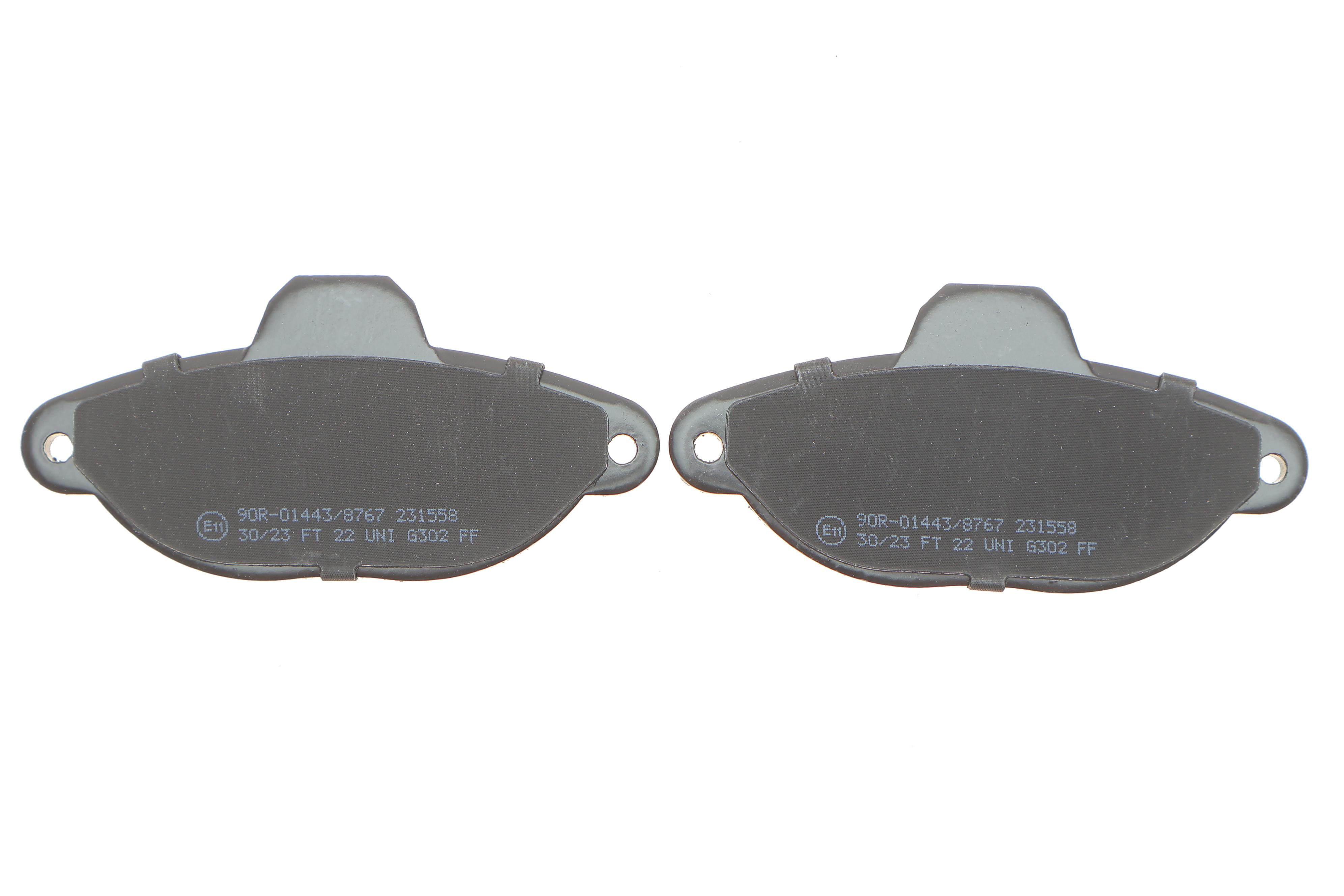 Колодки гальмівні (передні) Fiat 500 07-/Ford Ka 08- (+датчики L=195mm)