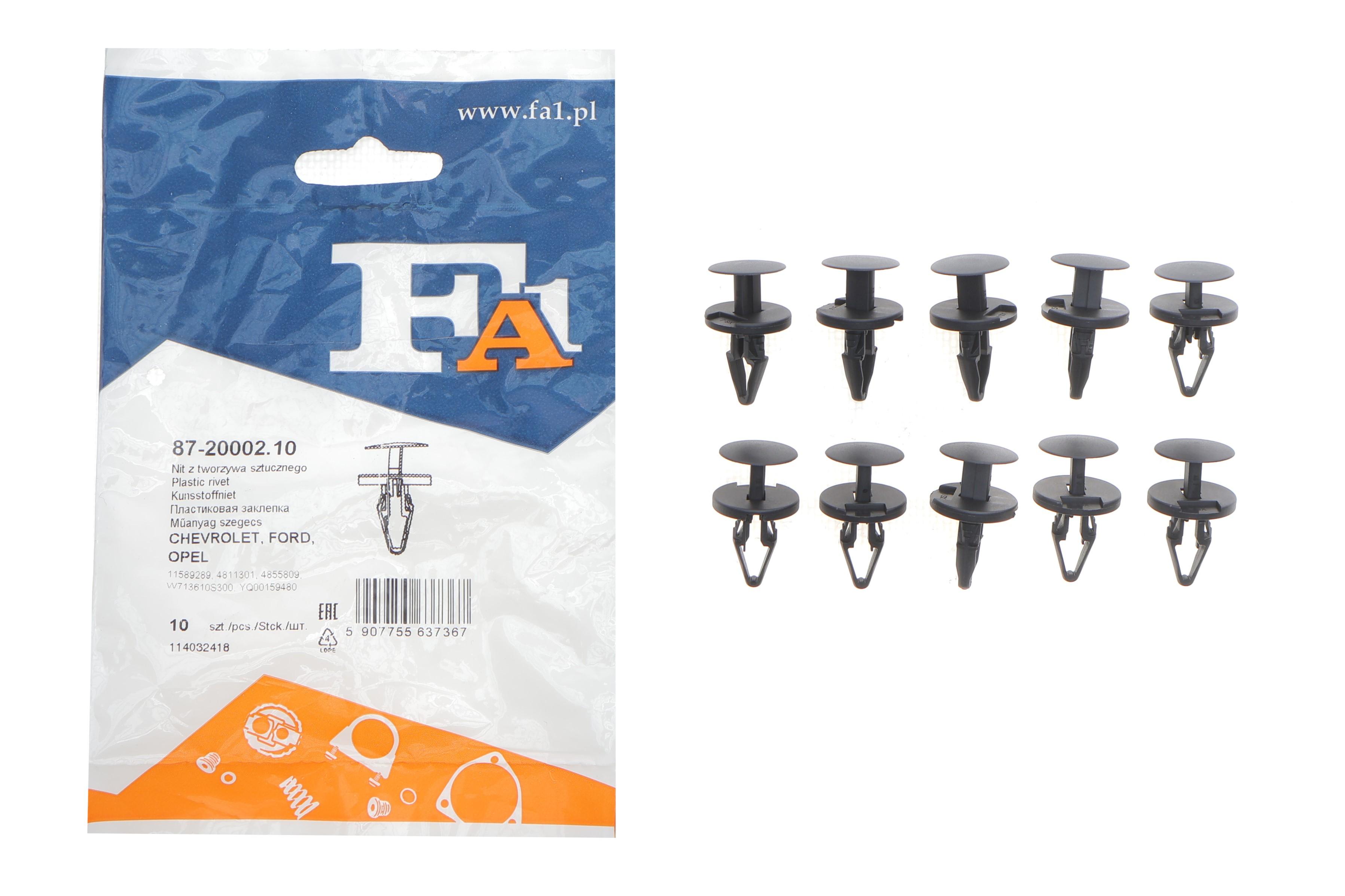 Клипса крепления подкрыльника (к-кт 10шт) Ford Transit 13-/Opel Insignia 17-