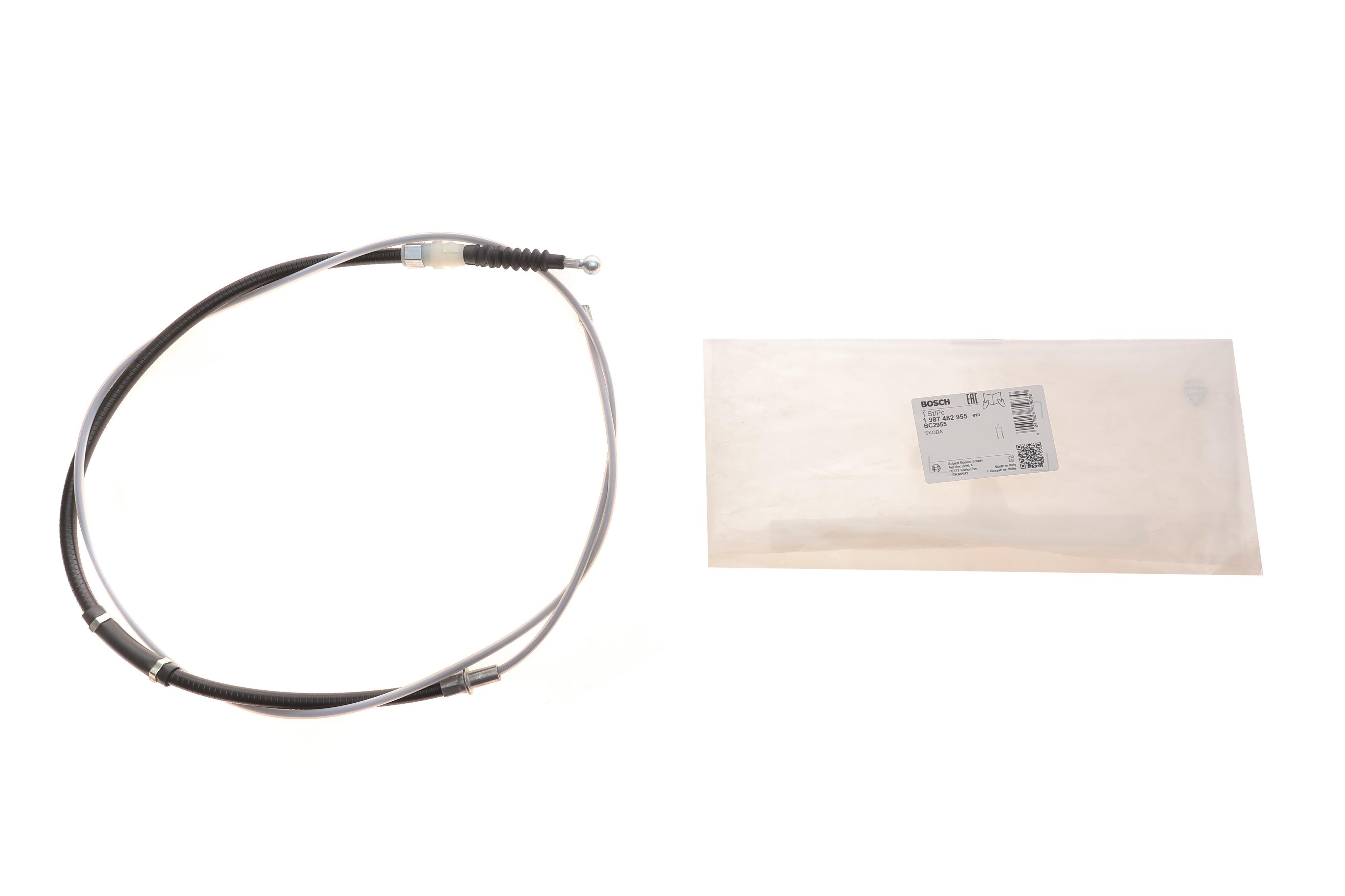 Трос ручника (задній) Skoda Kamiq/Scala 19- (дискові гальма) (1840/575mm