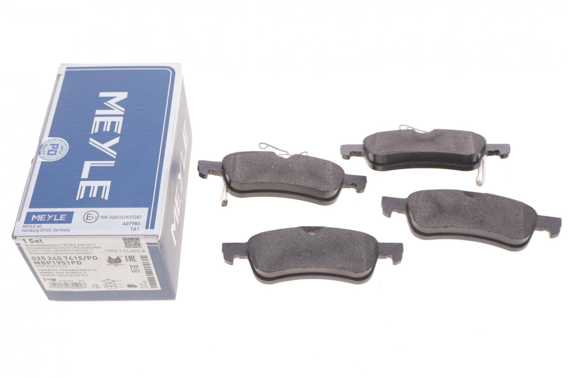 Колодки гальмівні (задні) Honda Civic IX 12-/Yaris 15- (PREMIUM)