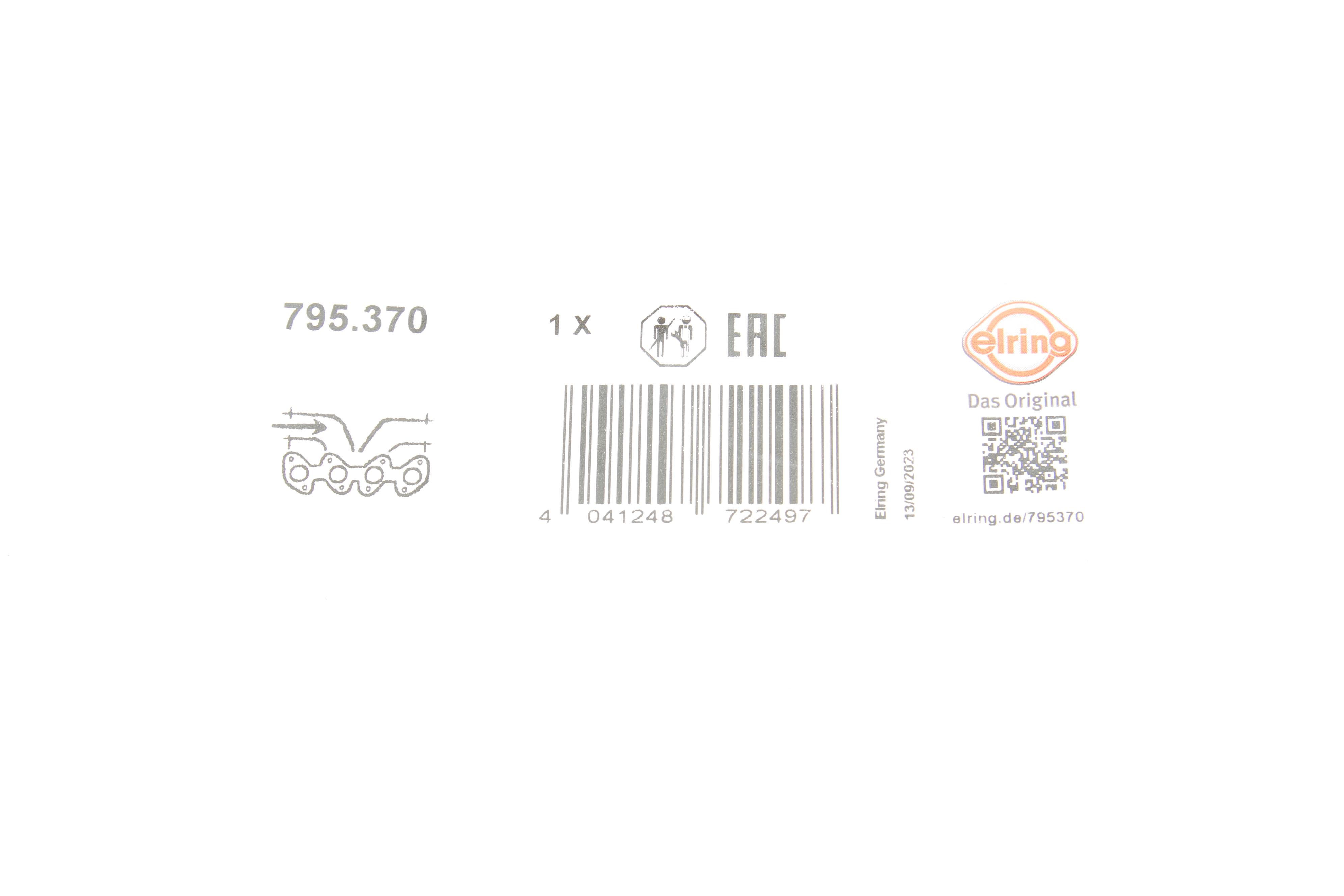 Прокладка коллектора впускного Hyundai Sonata/ix55/Kia Sorento 3.3/3.8 05- (L)