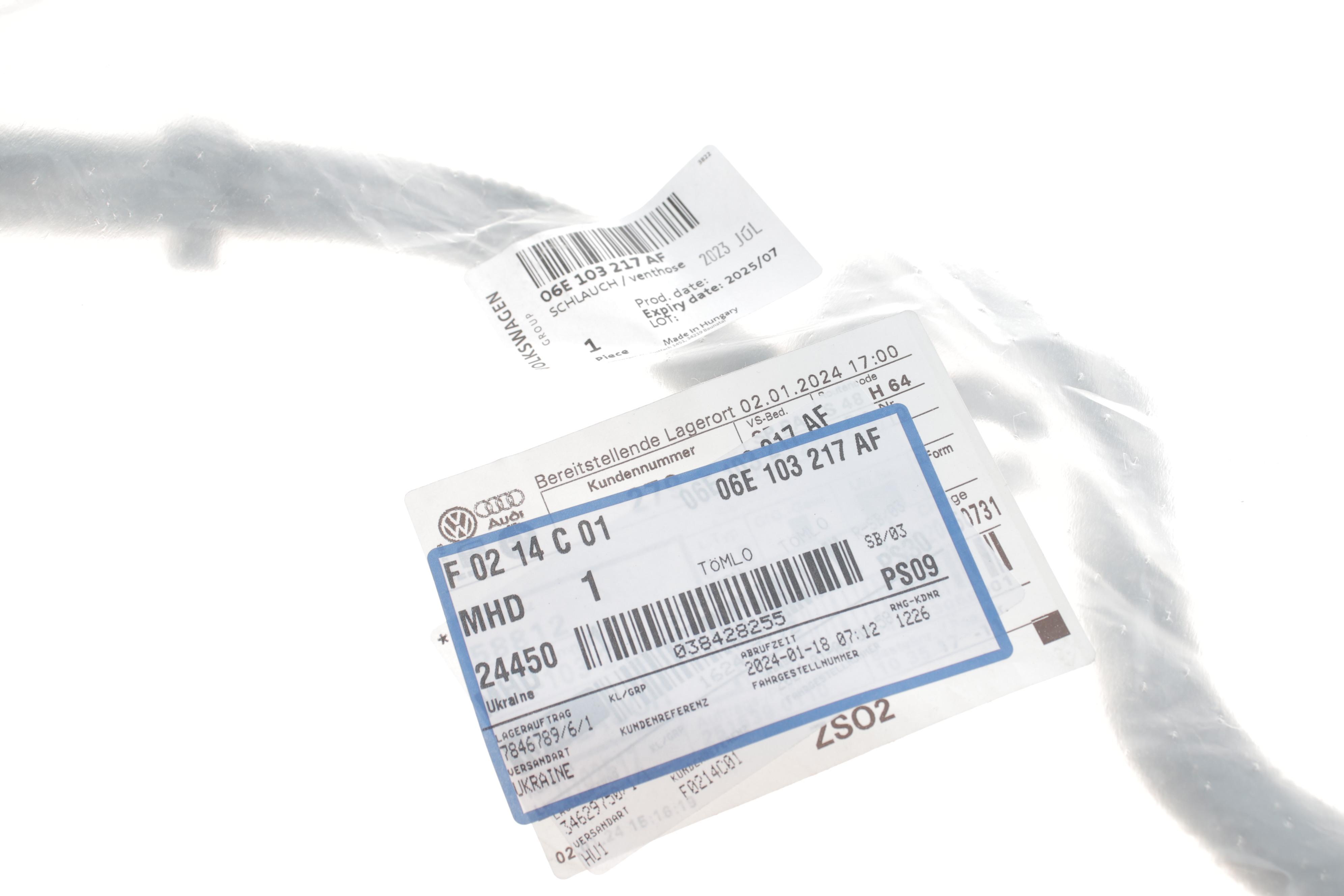 Патрубок вентиляції картера Audi Q5/Q7/VW Touareg 3.0 TFSI 10-18