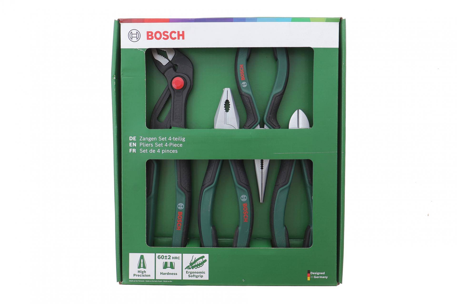 Плоскогубці Bosch 4 од.(комбіновані,бічні,посилені,для водяного насосу)