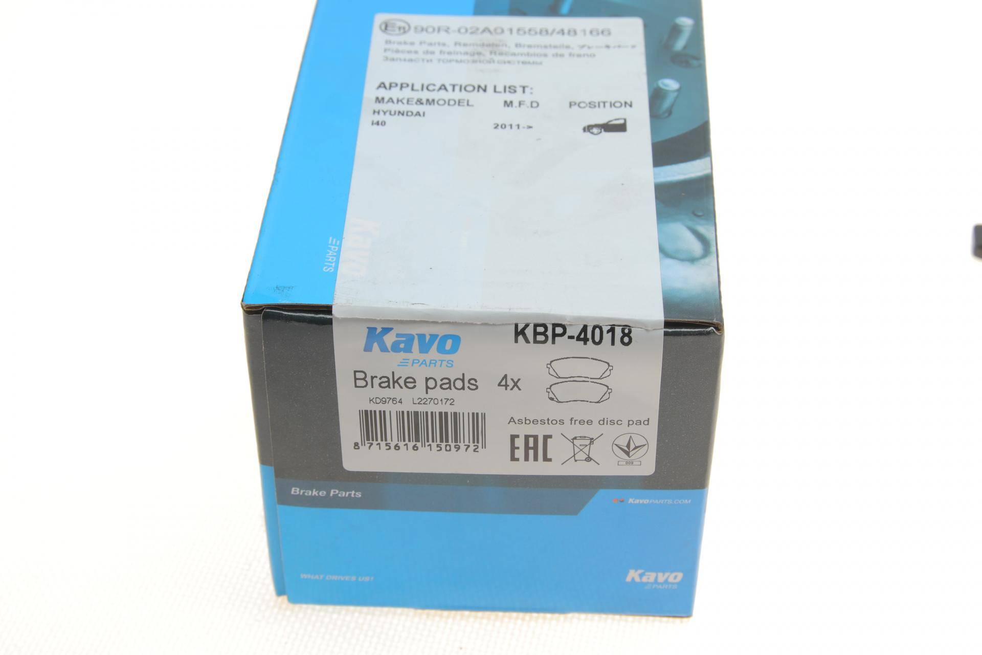 Колодки гальмівні (передні) Hyundai Tucson 09-/ I40 11-/ IX35 10-/ Kia Sportage 04-