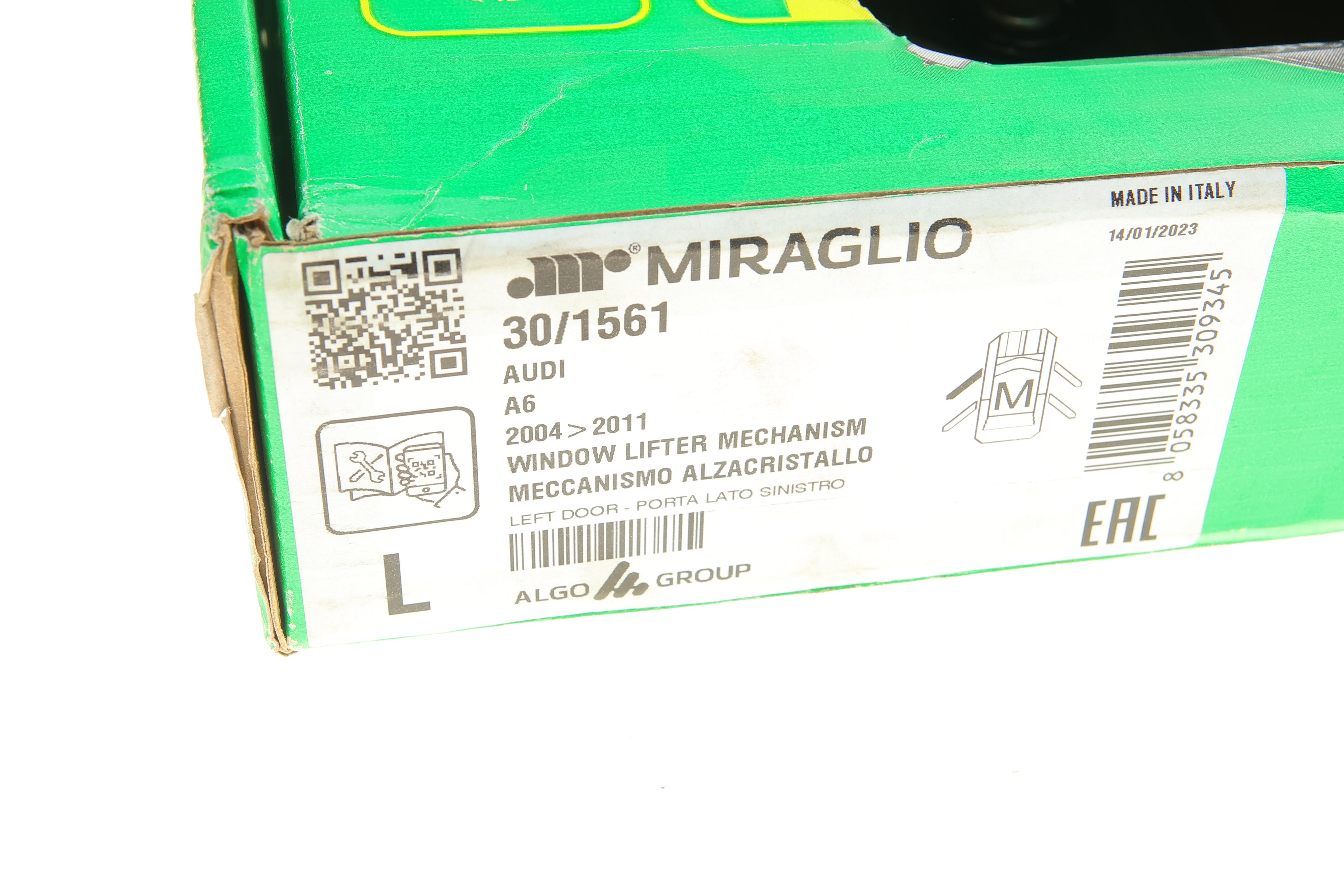 Склопідіймач (передній) Audi A6 05-11 (L) (електро) (без моторчика)