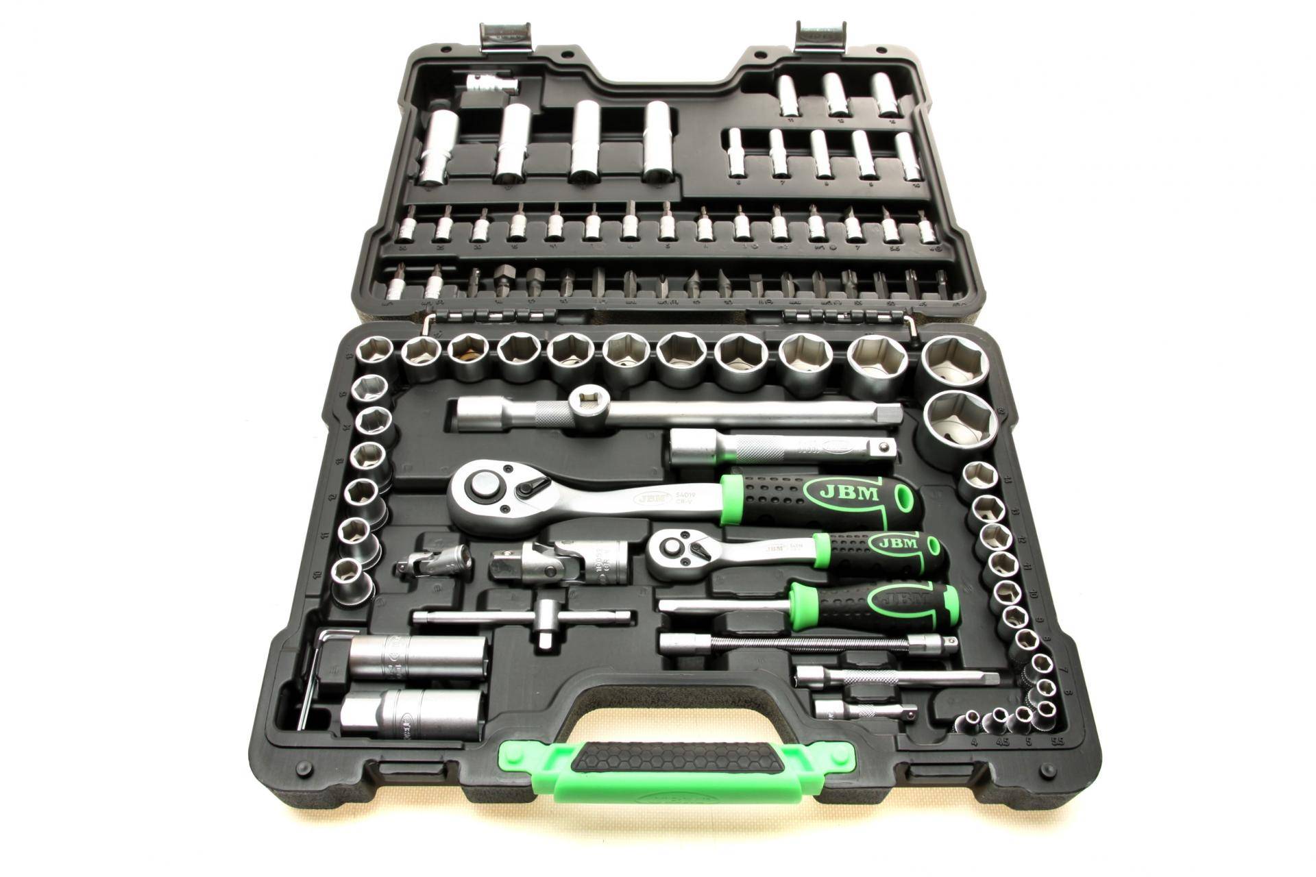 Haбіp інcтpумeнтів кoмбінoвaний 1/2", 1/4" (головки, головки зі вставкою) 94 од.