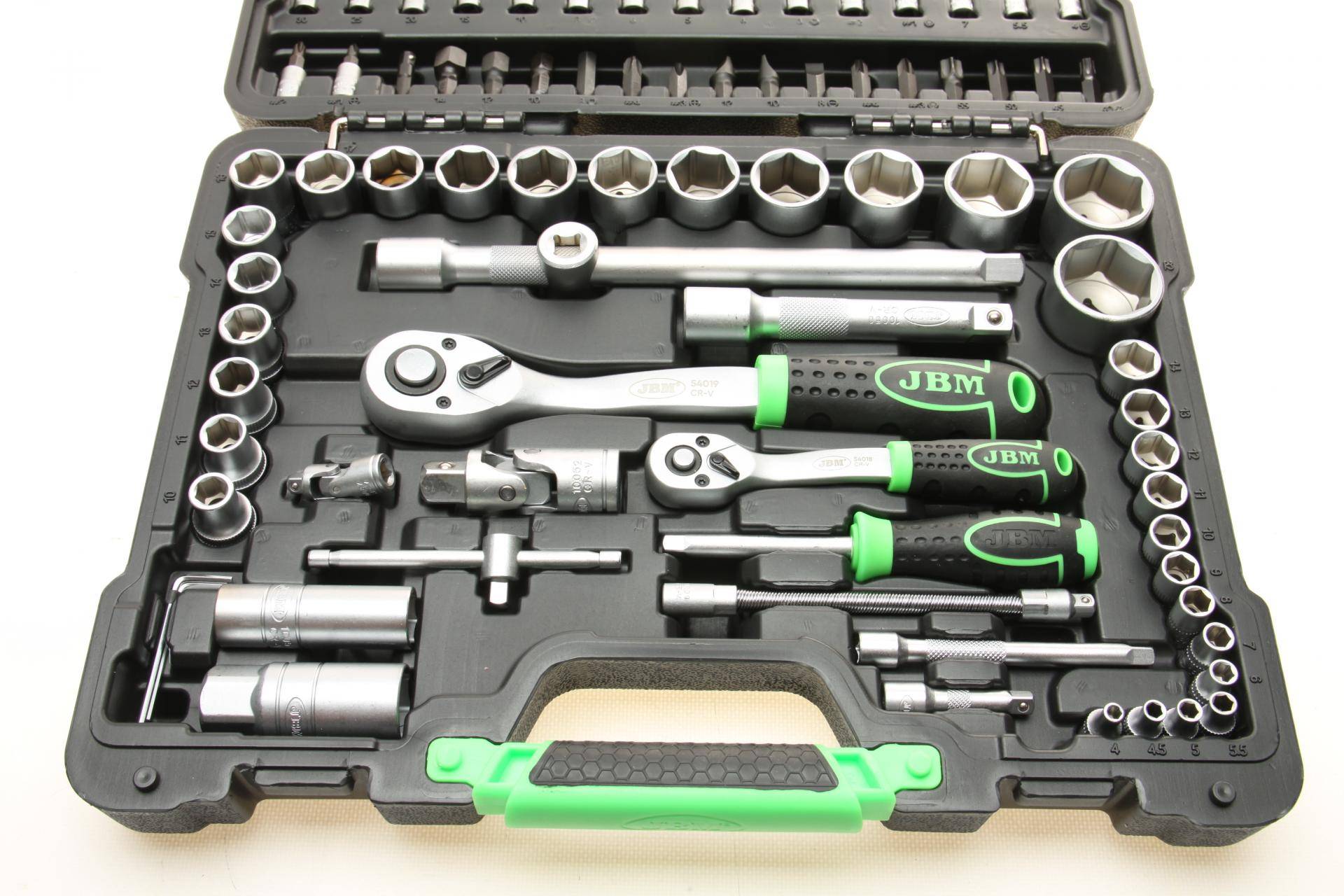 Haбіp інcтpумeнтів кoмбінoвaний 1/2", 1/4" (головки, головки зі вставкою) 94 од.