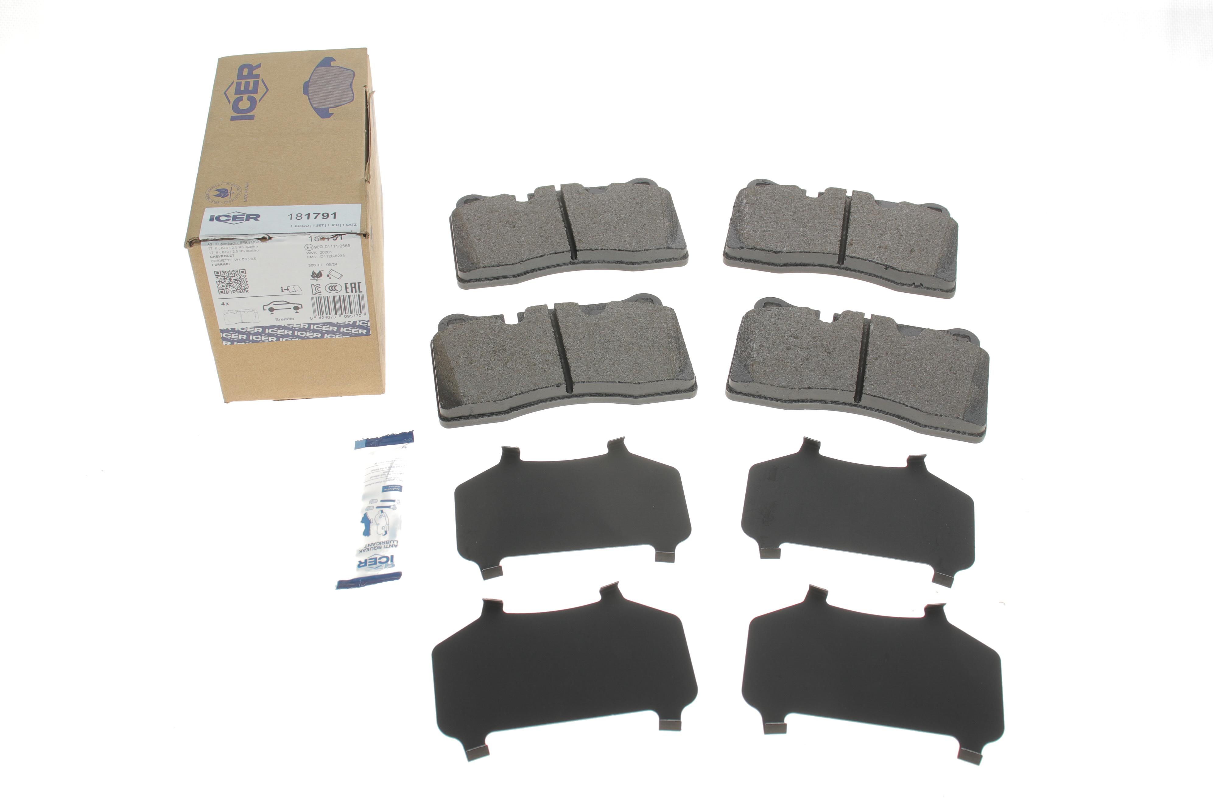 Колодки гальмівні (передні/задні) Audi A3/TT 04-15/Seat Leon 12-/Porsche Cayenne 10-