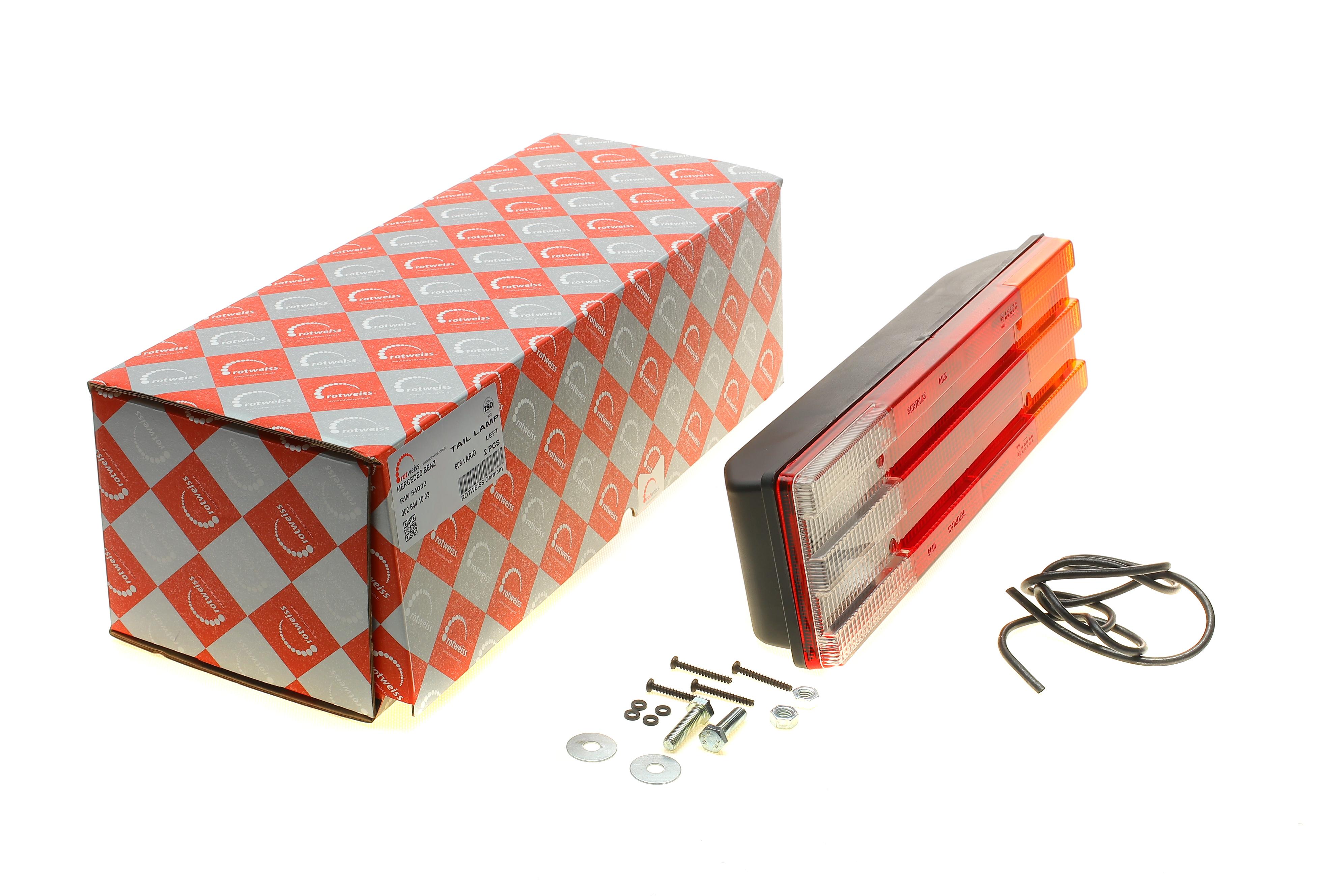 Фонарь задний MB 609-814D (белый)