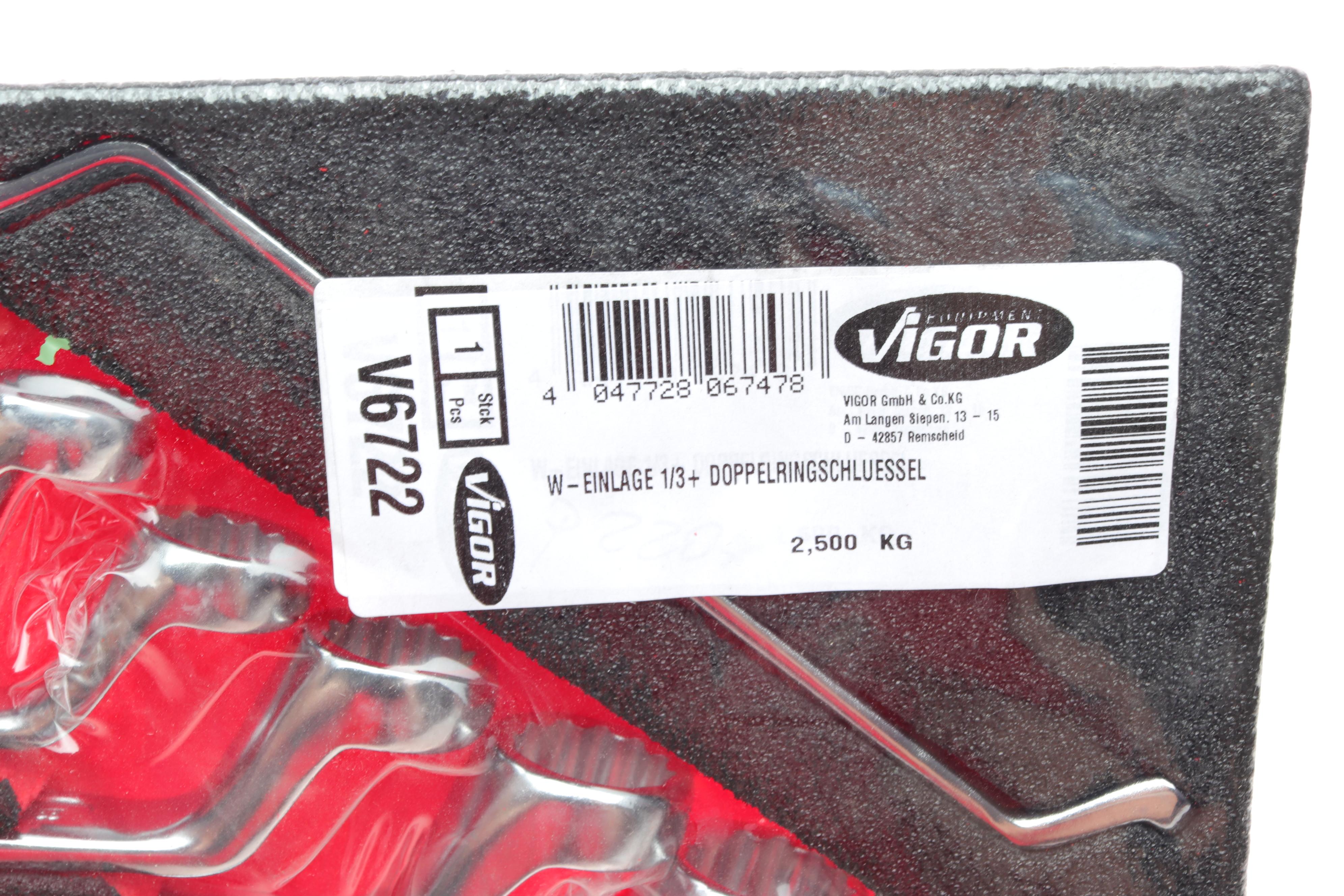 Набор ключей коленчатый 6x7-25х28 mm 75° 11 ед.