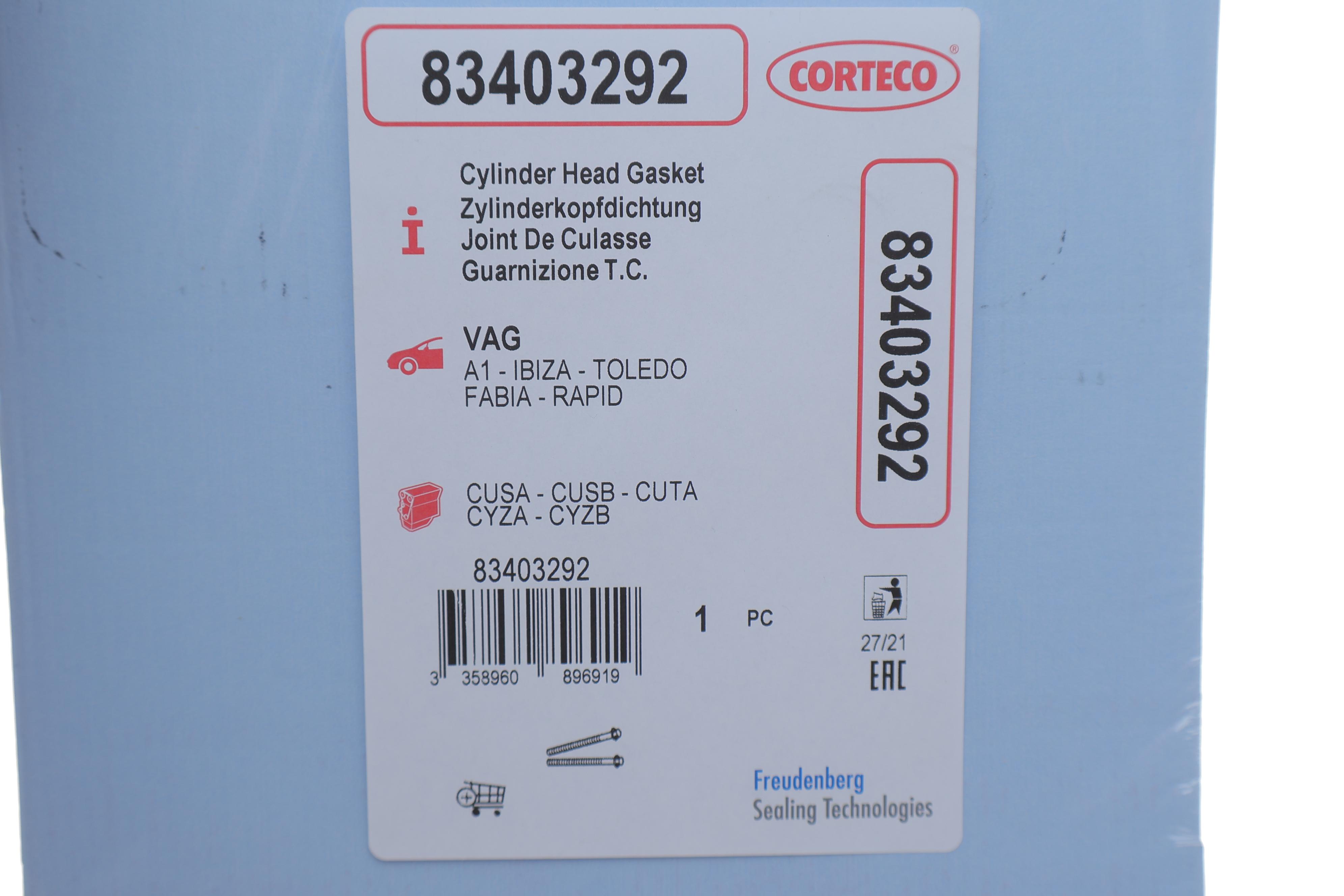 Прокладка ГБЦ VW Polo 1.4 TDI 14- (1.71mm) (3 мітки)