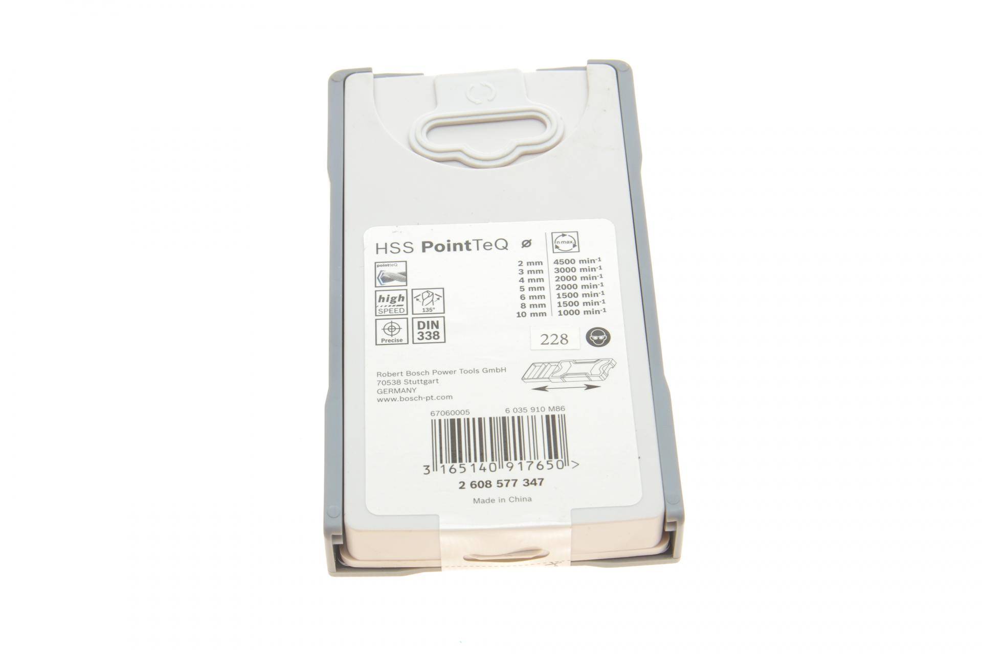 Набір свердл HSS PointTeQ Ø2-10 мм 7 од.