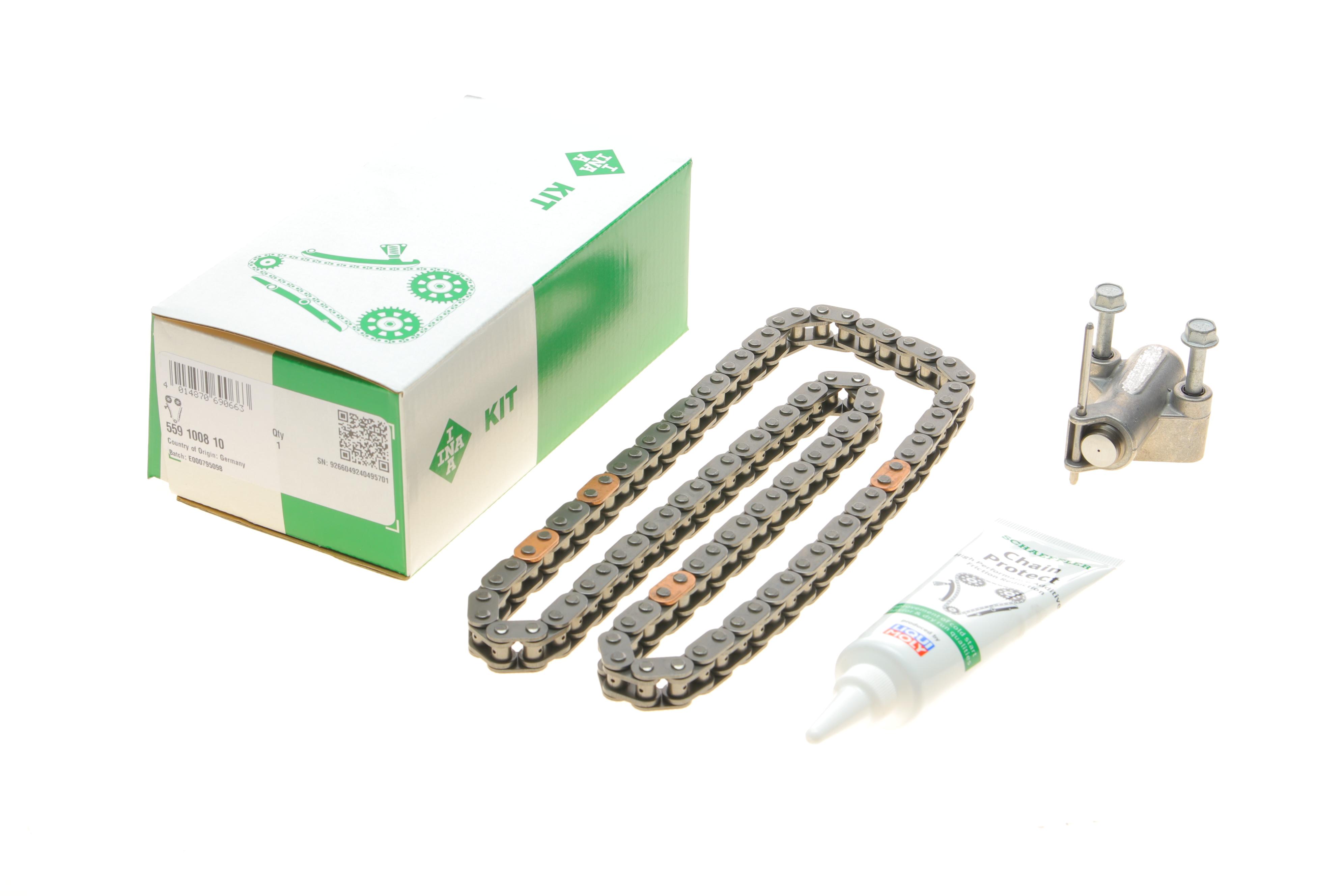 Комплект ланцюга ГРМ Opel Astra J/K/Insignia A/B/Zafira (z=96, симплекс), (ланцюг INA)