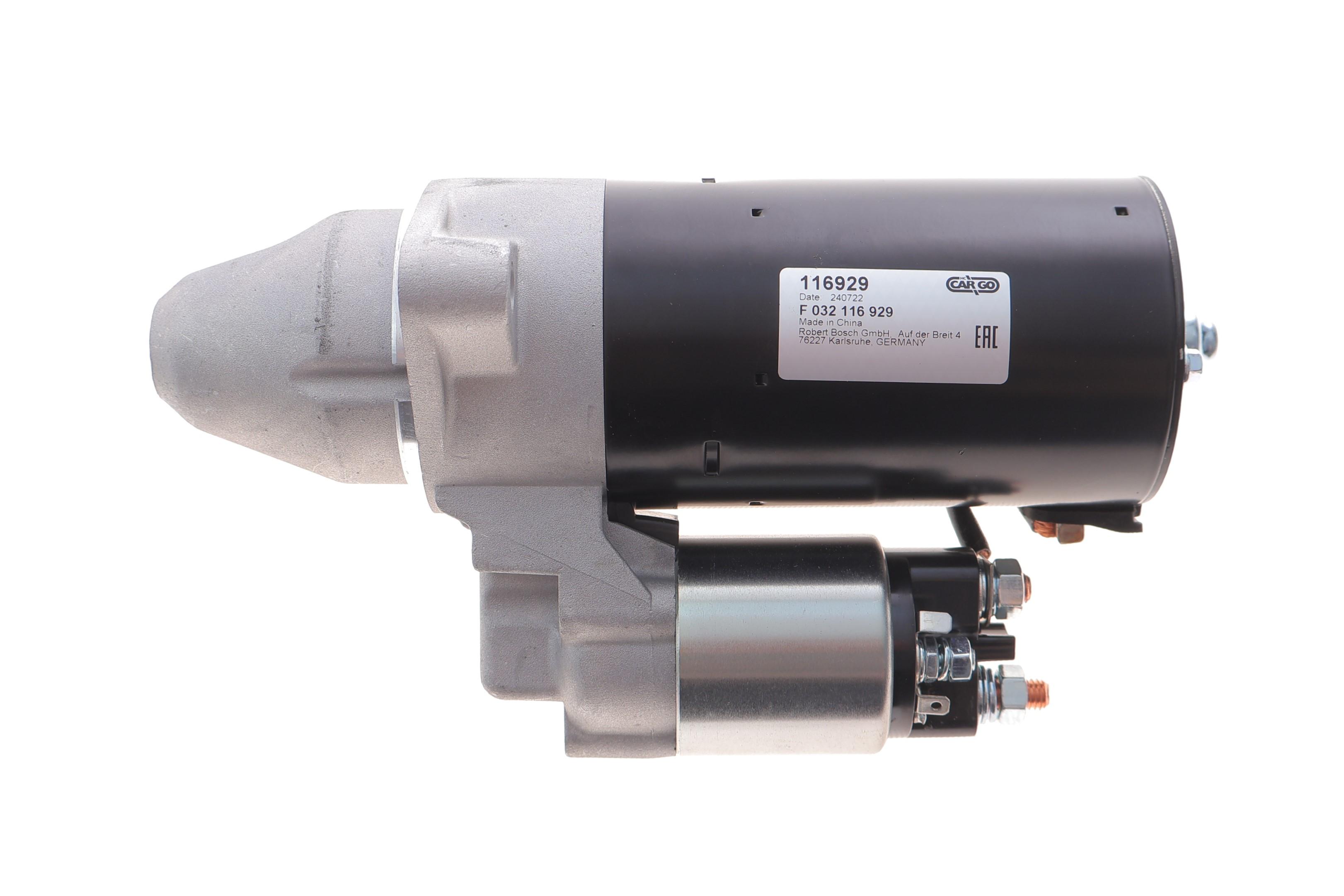 Стартер Porsche Cayenne 3.6 S/4.8Turbo 10-/Macan 3.0 GTS/3.6Turbo 14- (12V/2.5kw) (z=10) = 116929