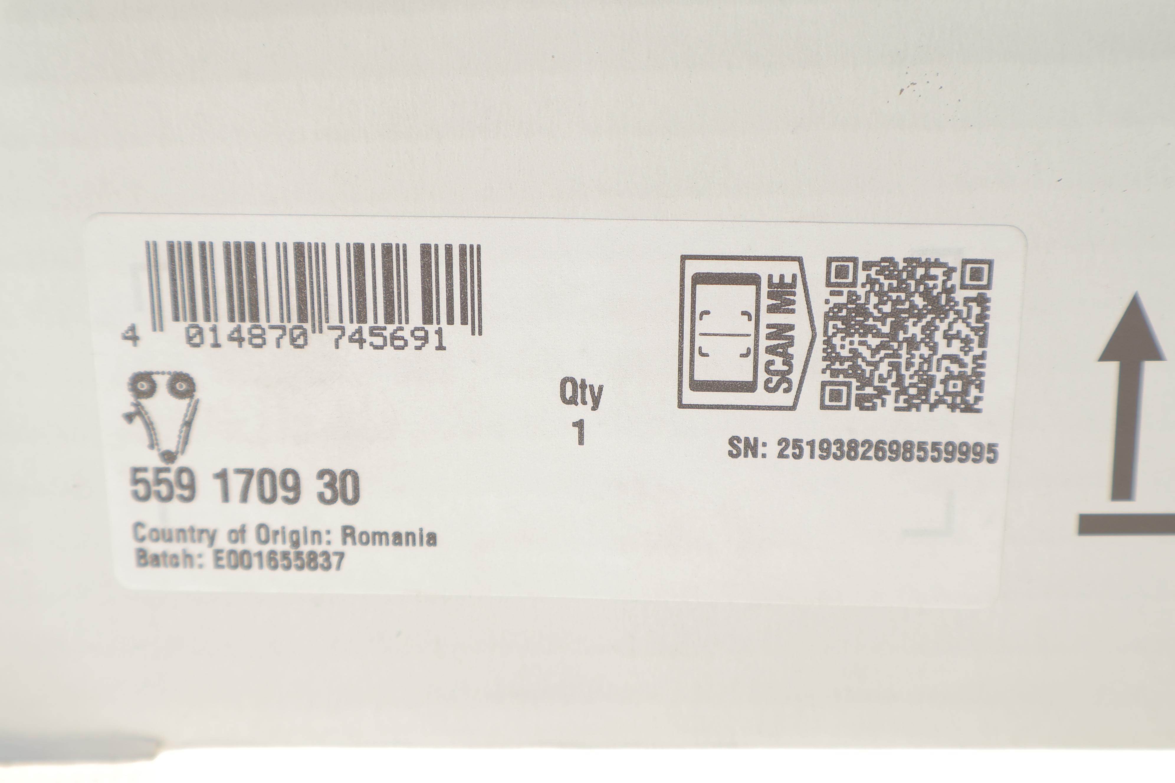 Комплект цепи ГРМ BMW 3 (F30)/4 (F33)/5 (F10)/X3 (F25) (N20B20/N52B30/N55B30) 10-18