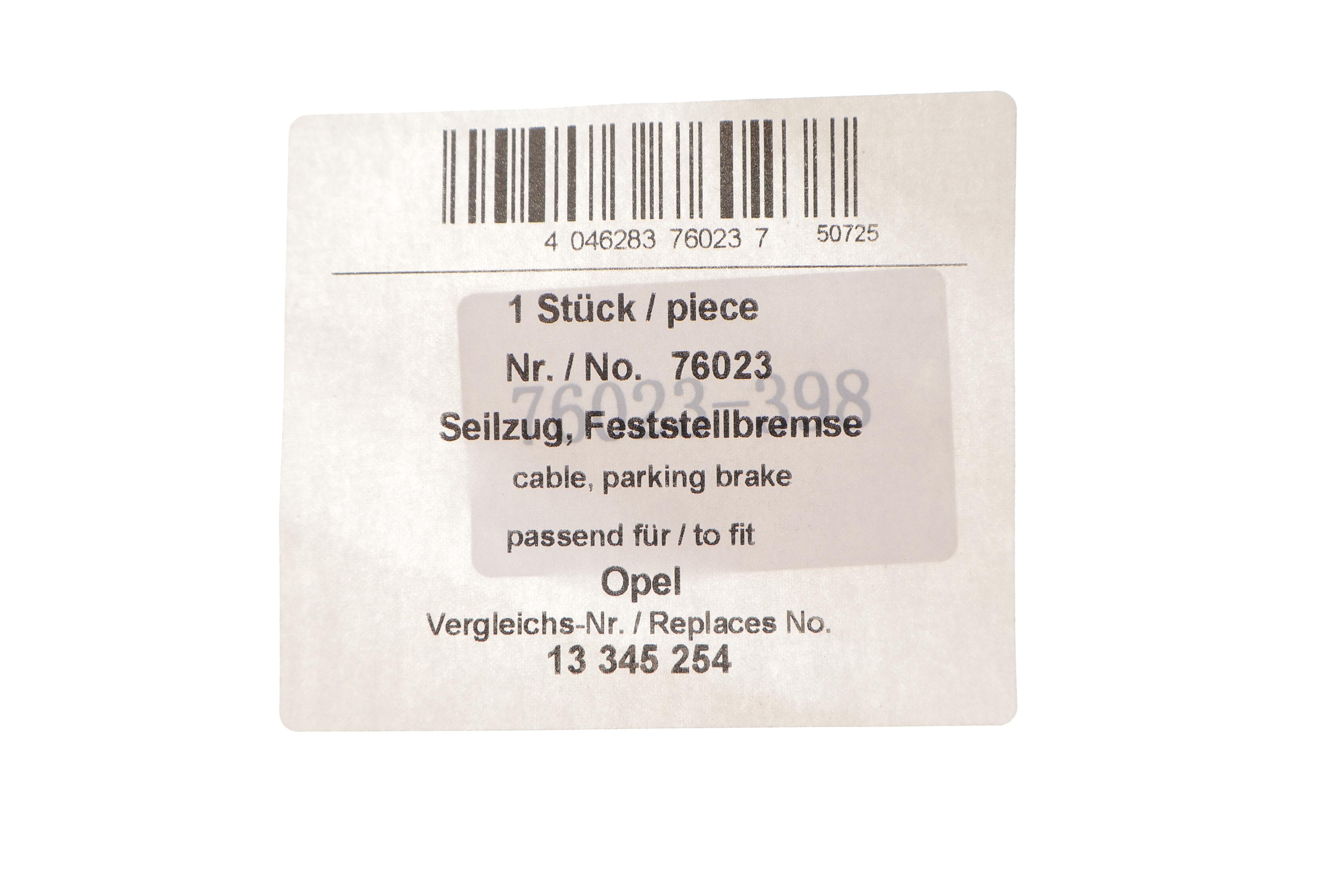 Трос ручного гальма (задній) Opel Astra J 09-15