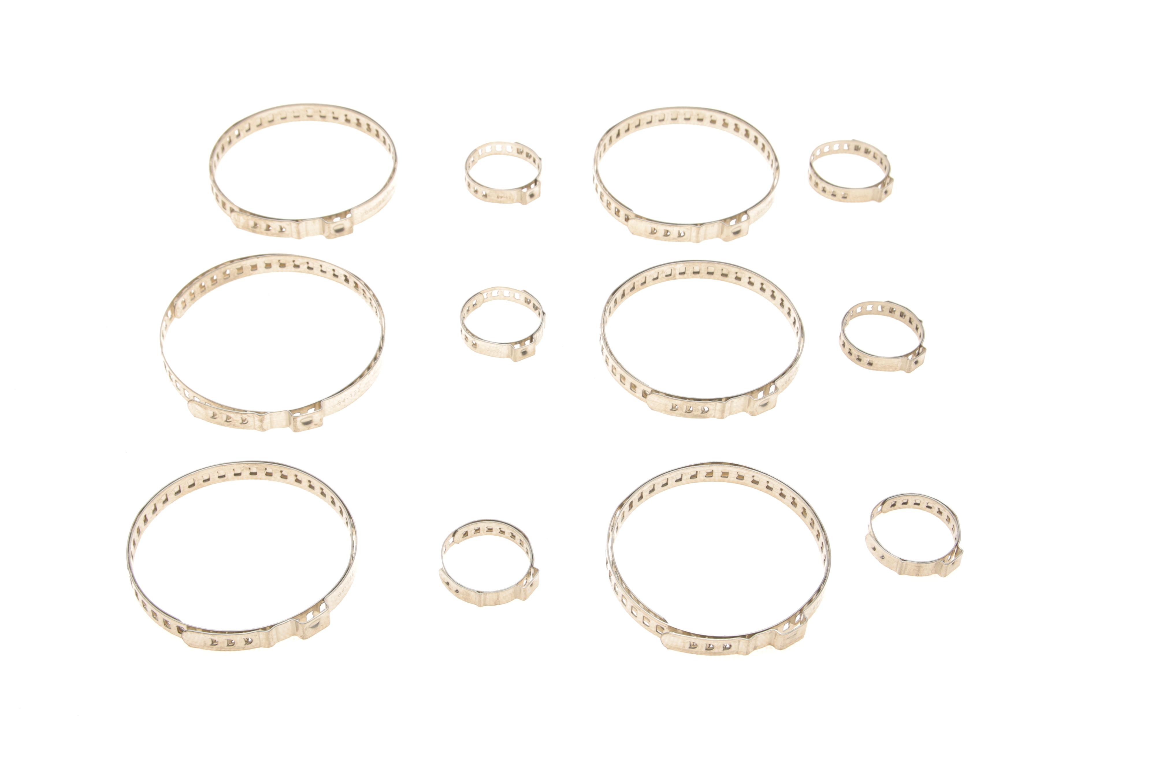 Набір хомутів стрічкових Ø21-45 мм Ø64-122 мм 12 од.