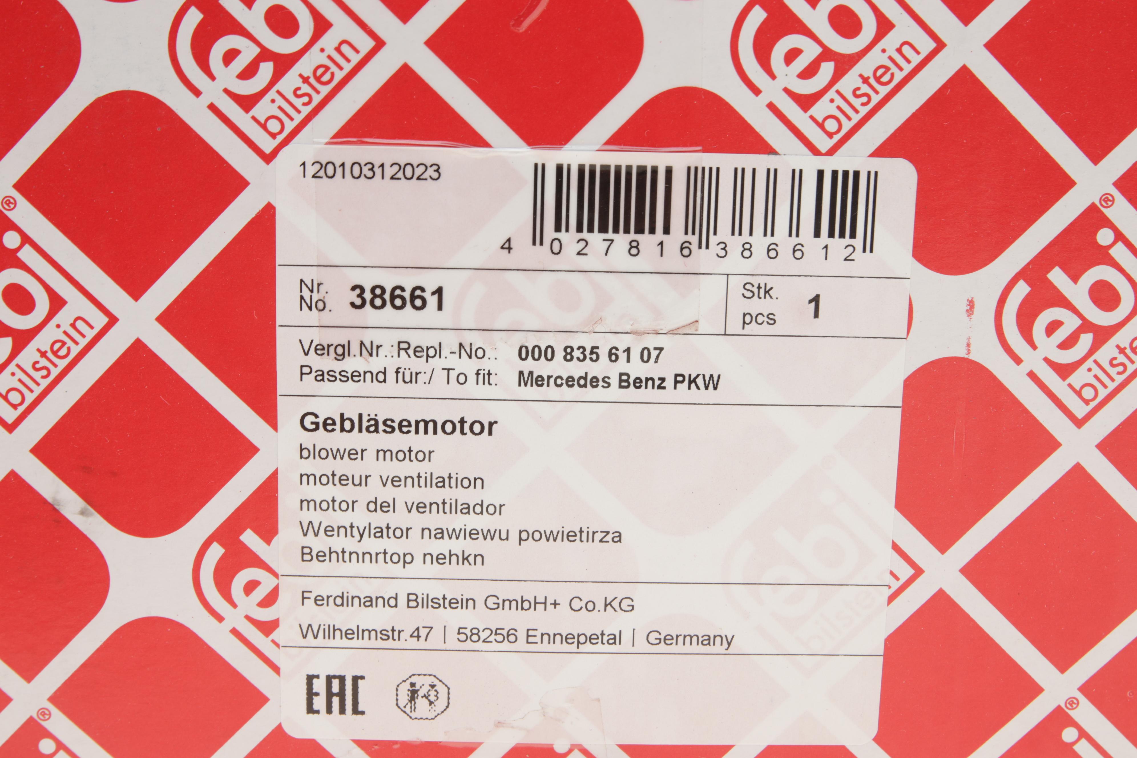 Моторчик пічки MB Sprinter 906 06- (+AC)