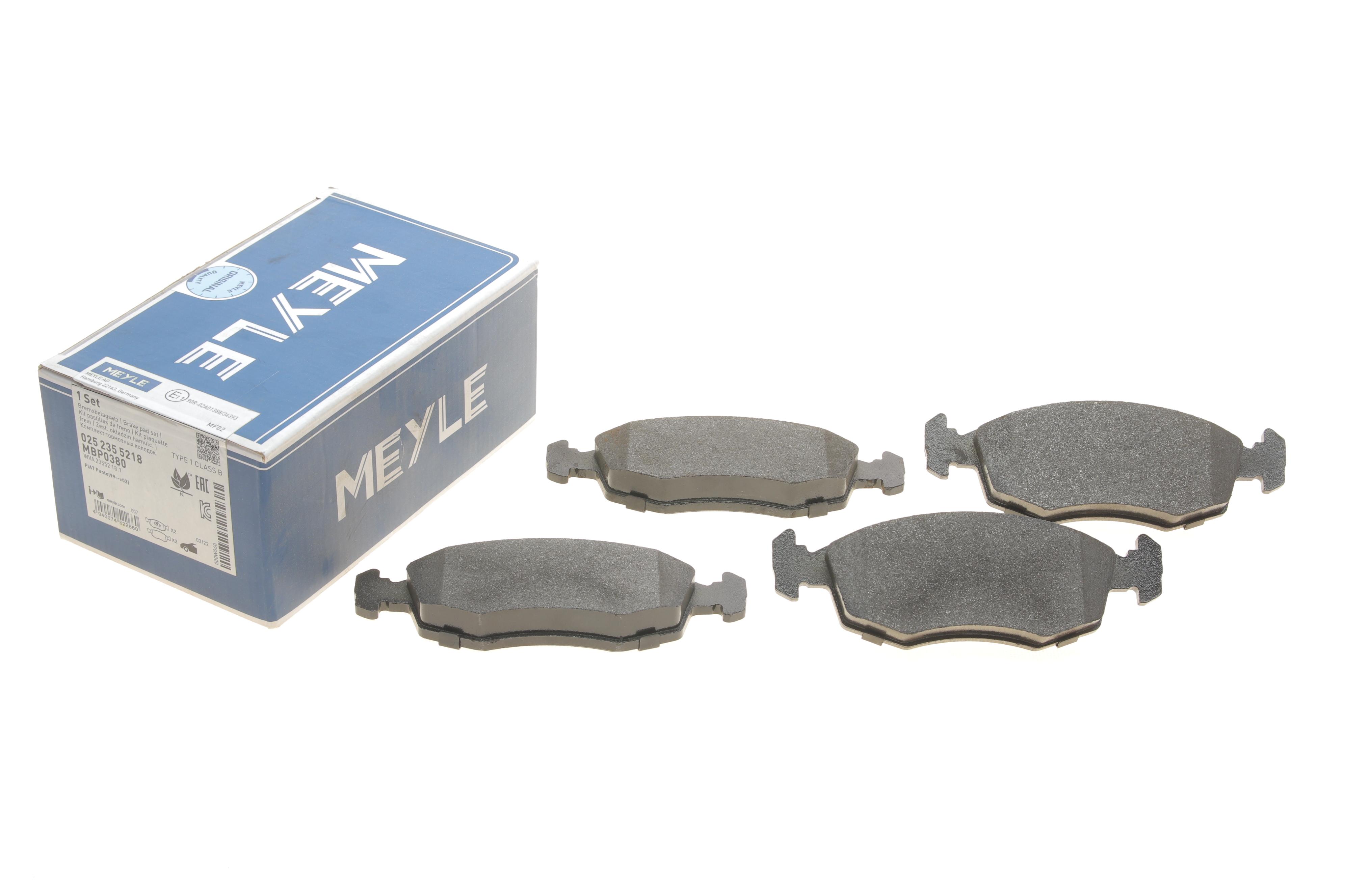 Колодки гальмівні (передні) Fiat Doblo 01-05 (Ate)