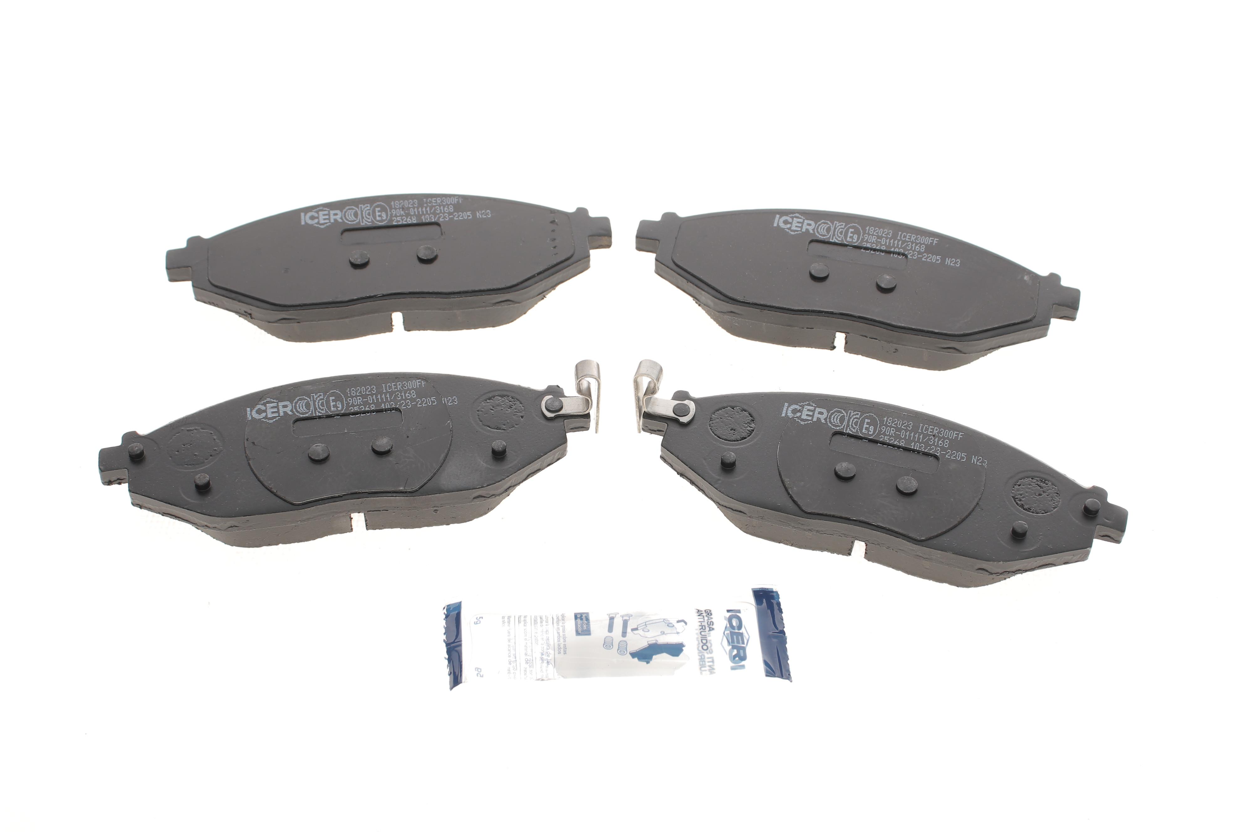 Колодки тормозные (передние) Chevrolet Spark/Matiz 10-