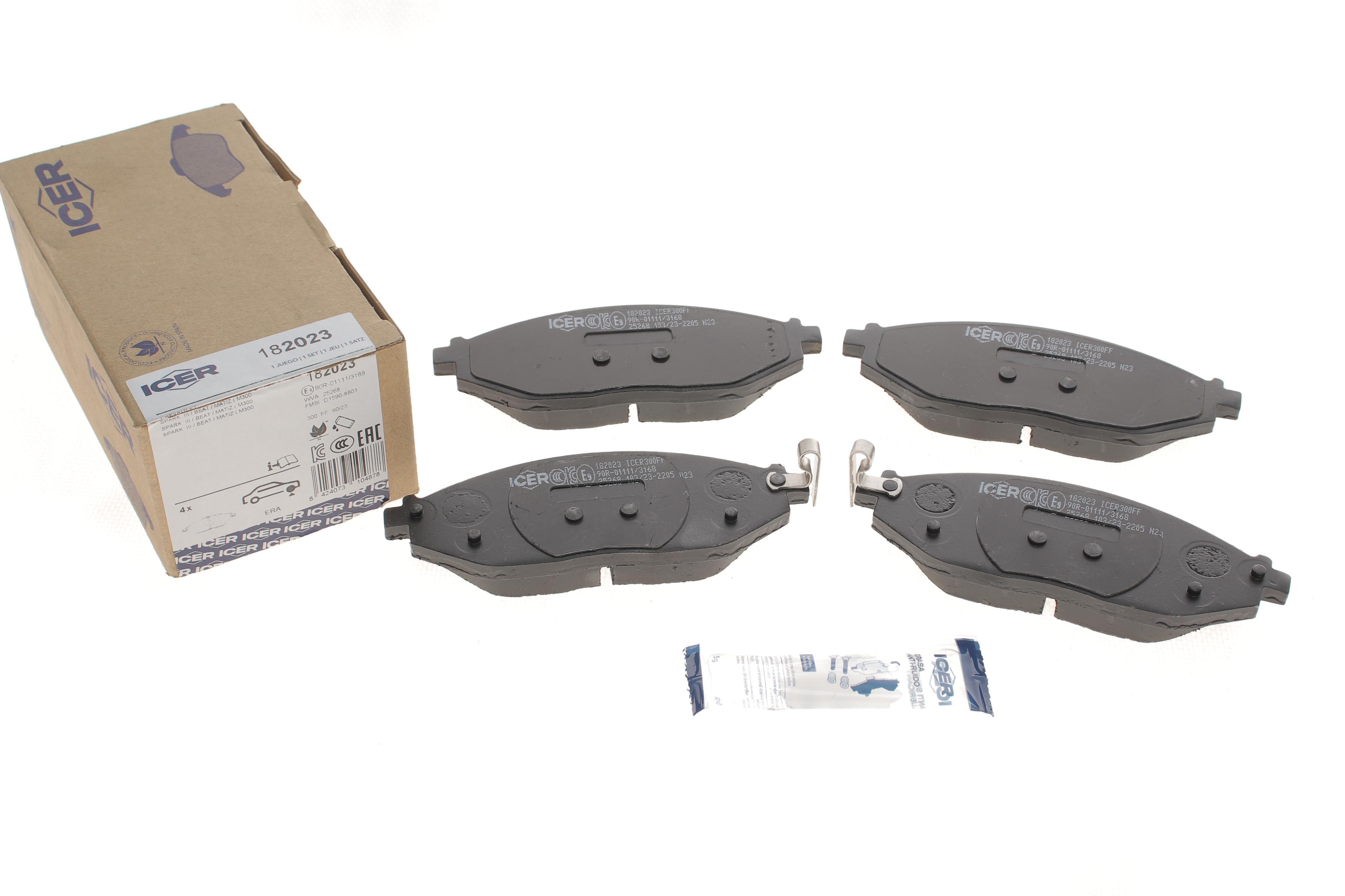 Колодки тормозные (передние) Chevrolet Spark/Matiz 10-