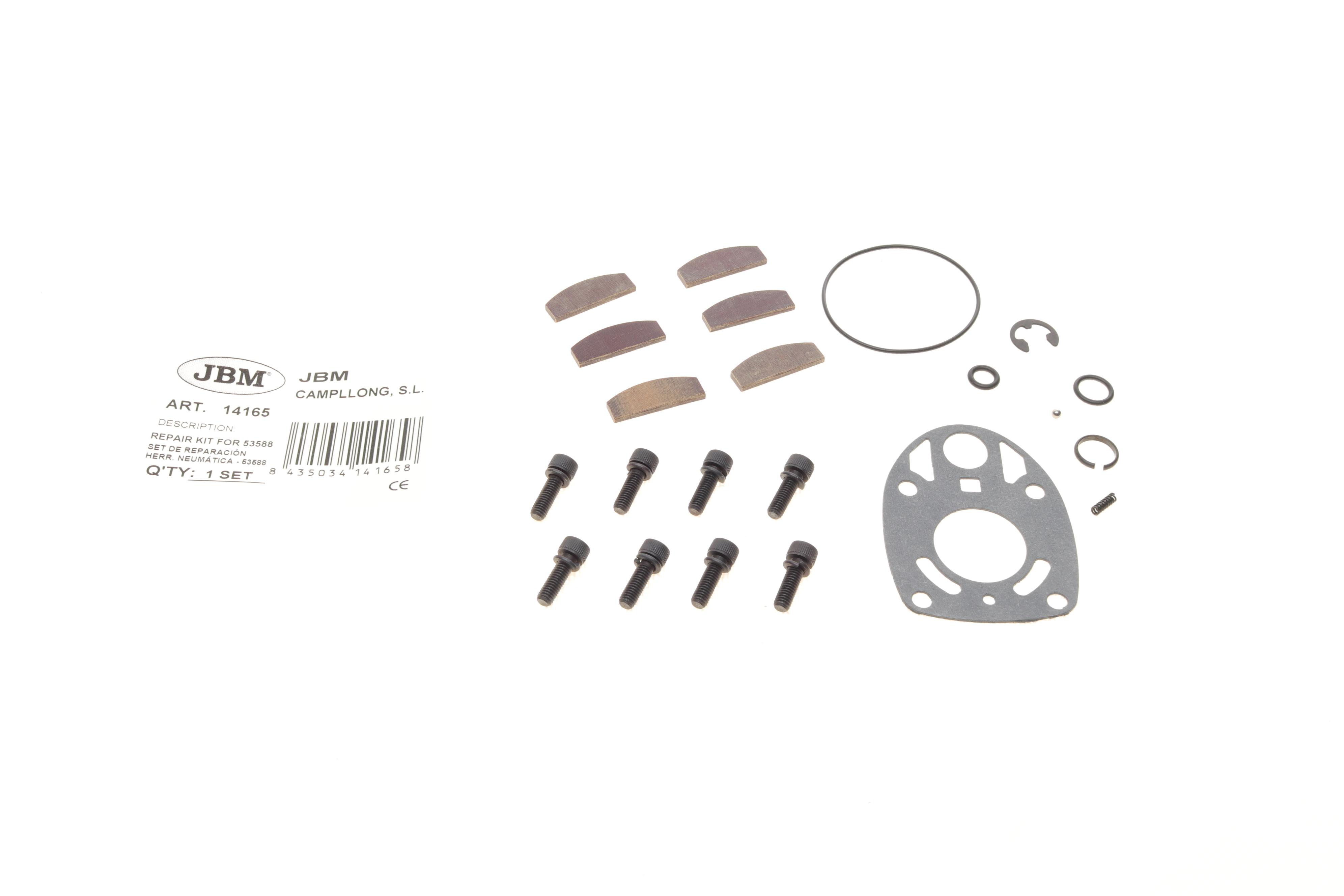 Ремкомплект для гайкокрута пневматичного JBM 53588 1/2" 1302 Нм