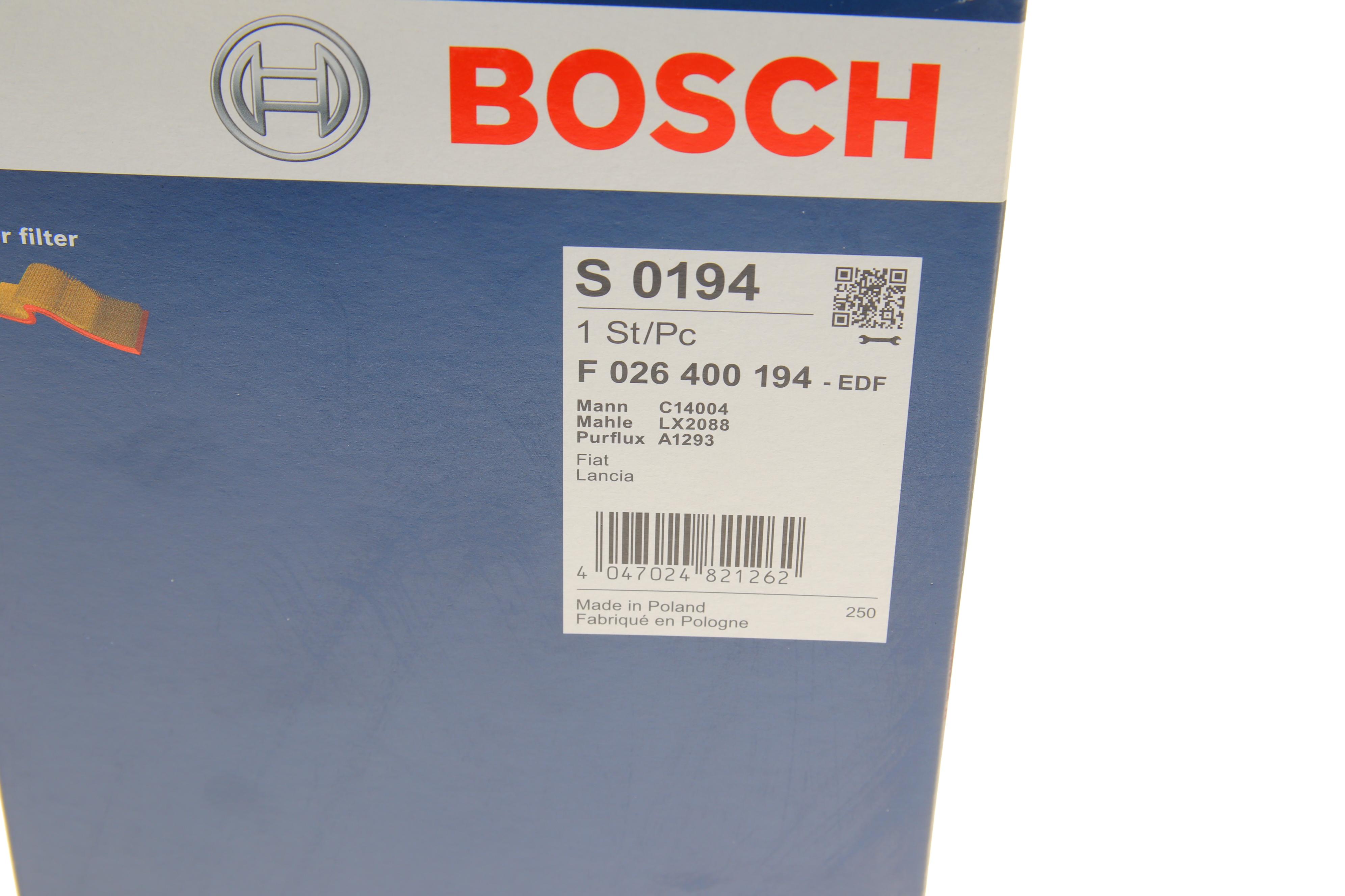 Фільтр повітряний Fiat Bravo 1.4-2.0D 07-14