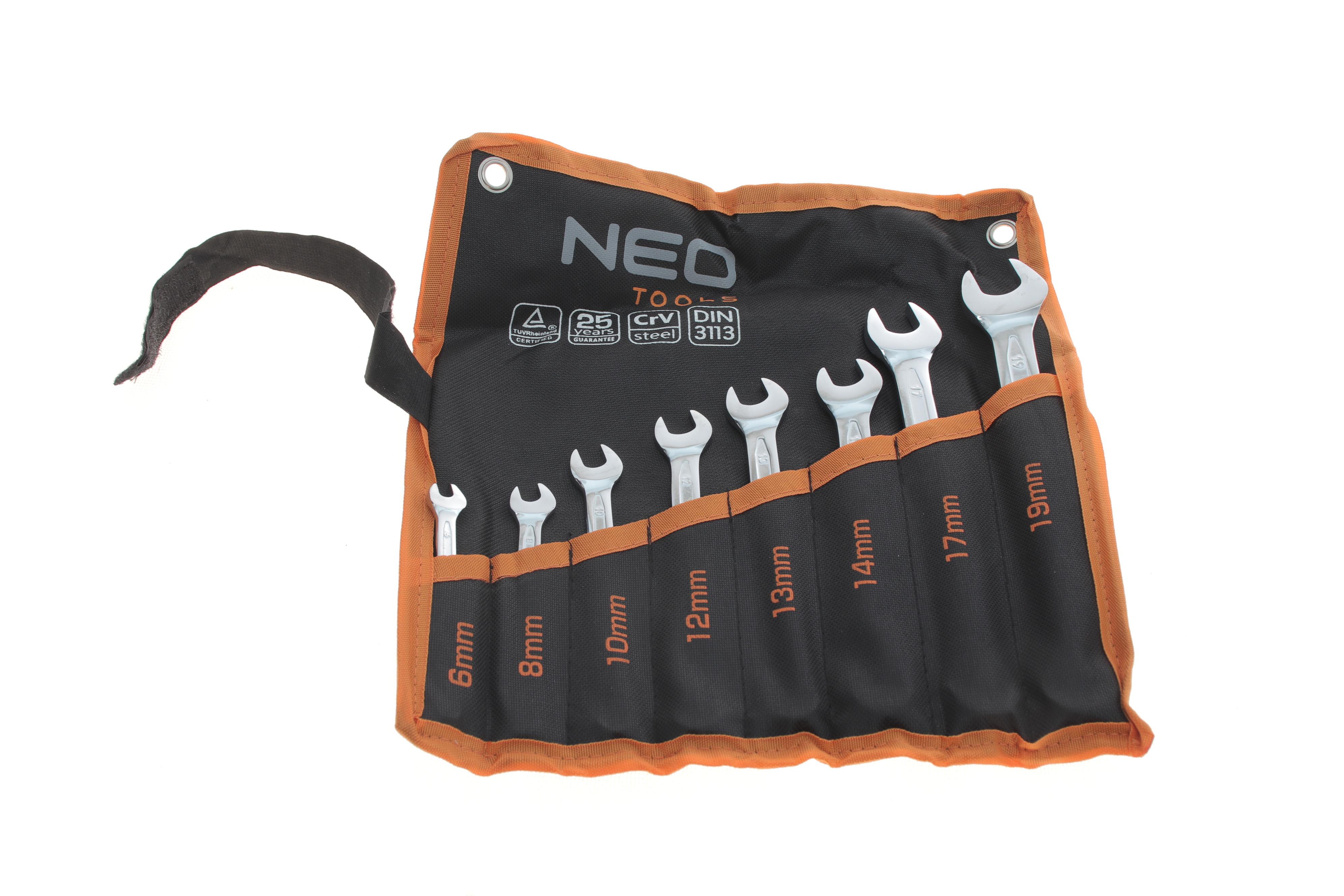 Набір ключів ріжково-накидних 6-19 мм 8 од.