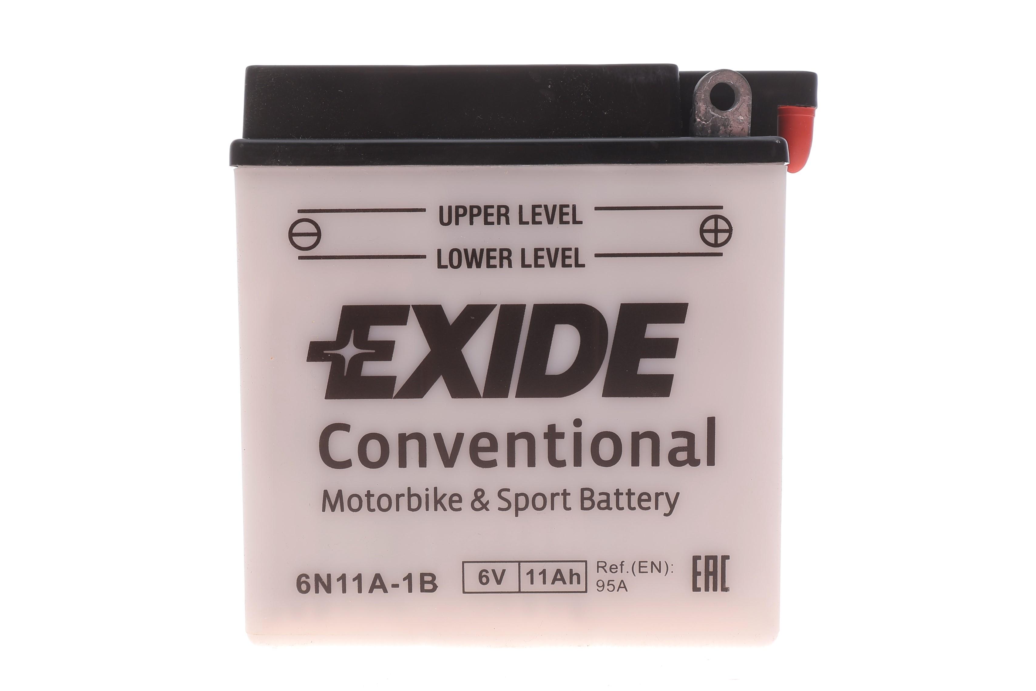 Акумуляторна батарея 11Ah/95A (121x59x131/+R/B0) (мото) (сухозаряджений)