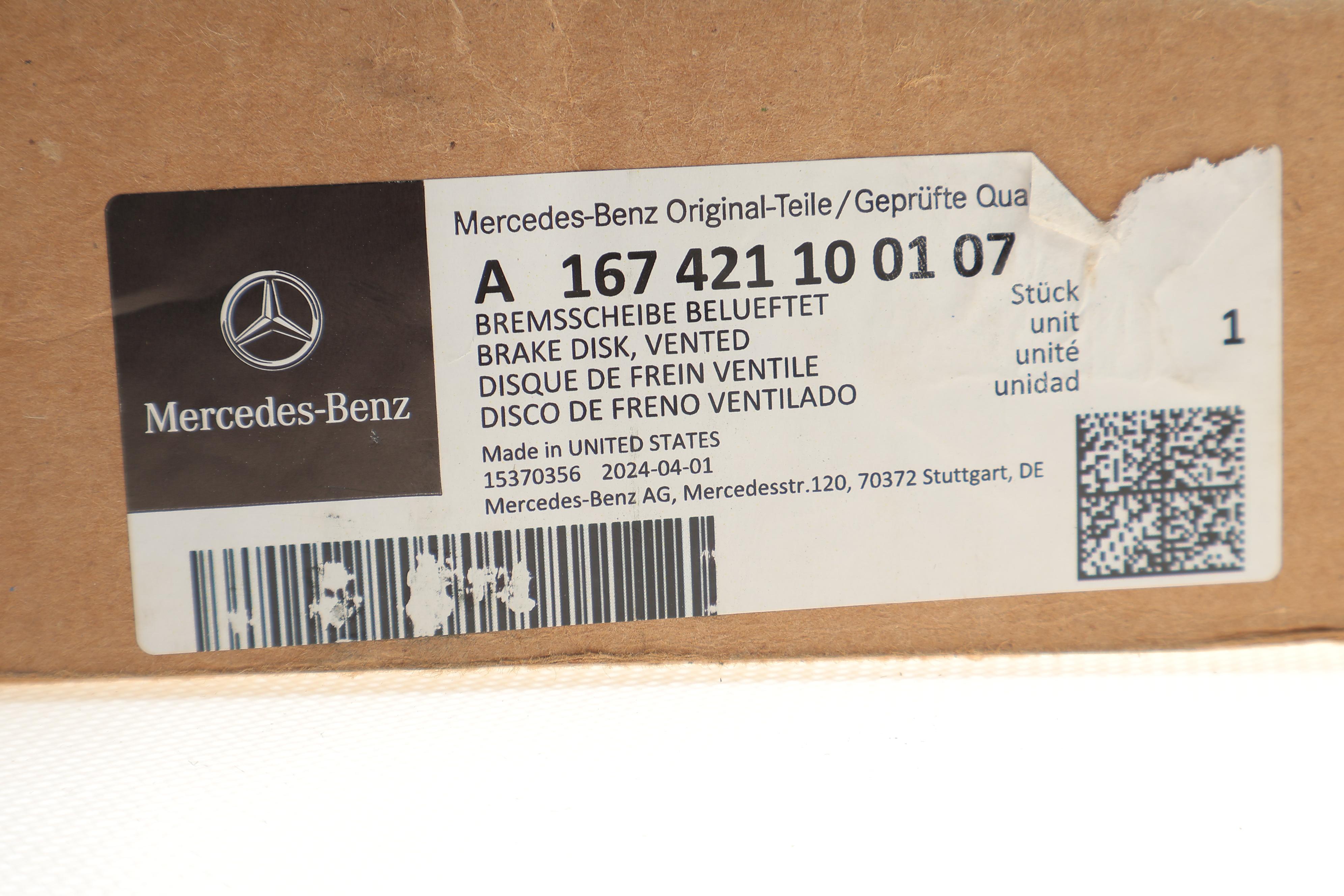 Диск тормозной (передний) MB GLE-class (V167) 18-23 (375x36)