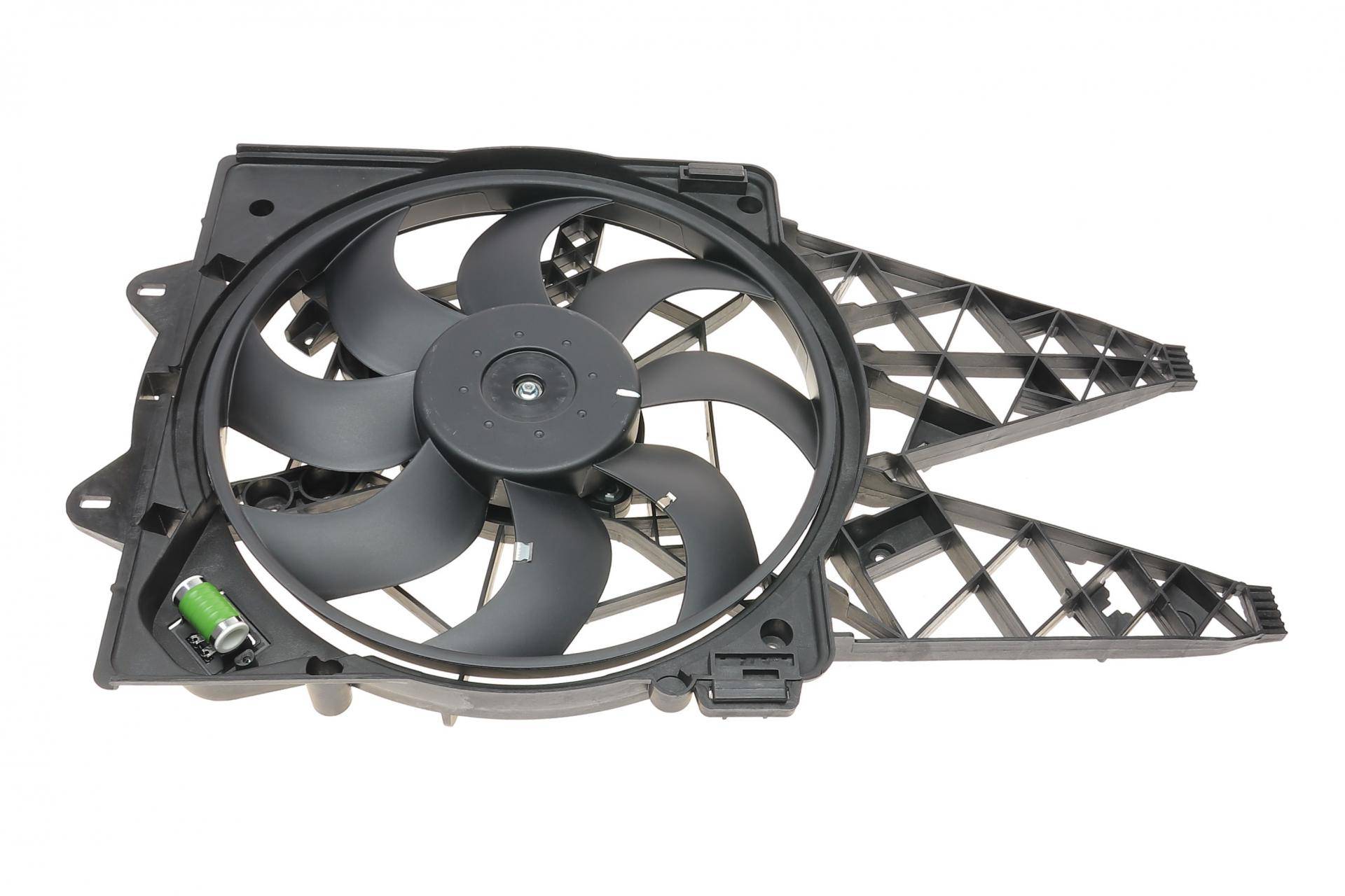 Вентилятор радіатора Fiat Doblo/Ducato 1.3-2.0D 10- (з дифузором)