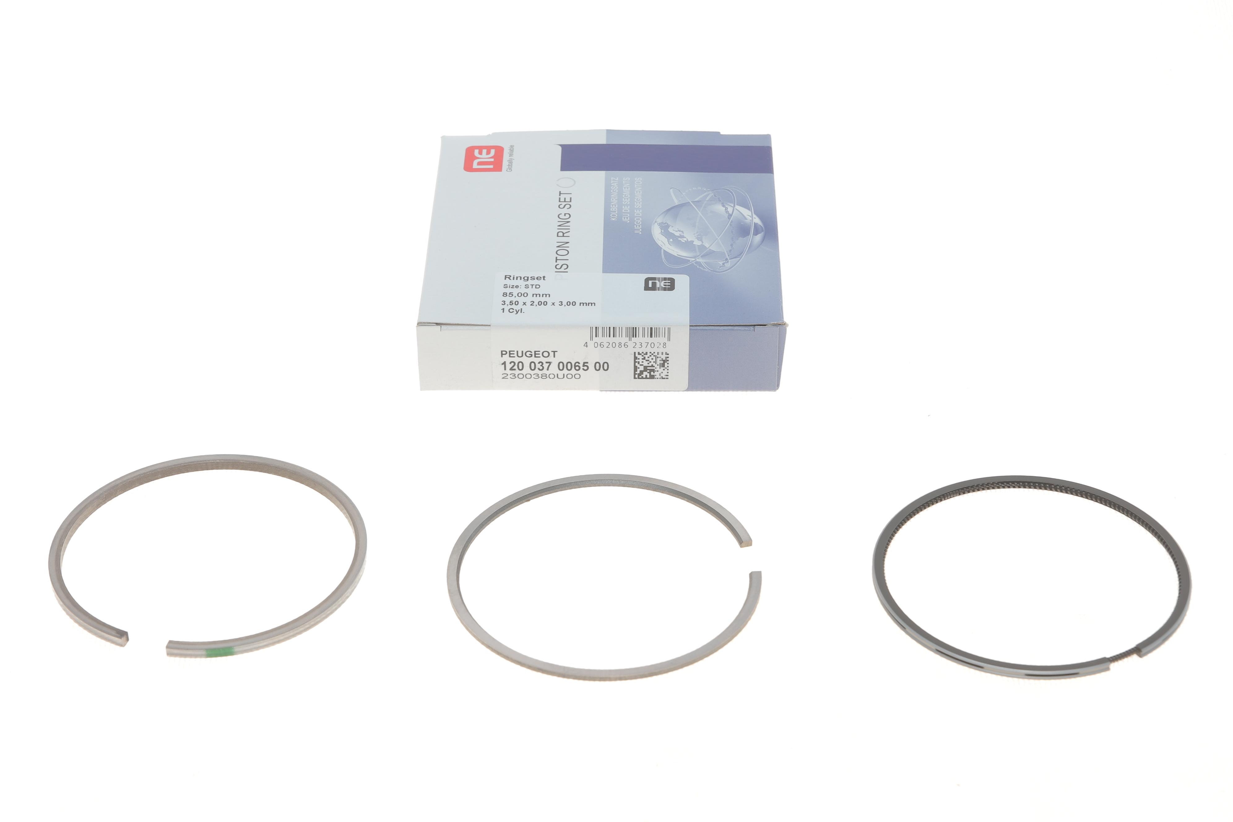 Кольца поршневые Citroen Berlingo 2.0HDI  (85.00mm/STD) (3.5-2-3) = 8937660000