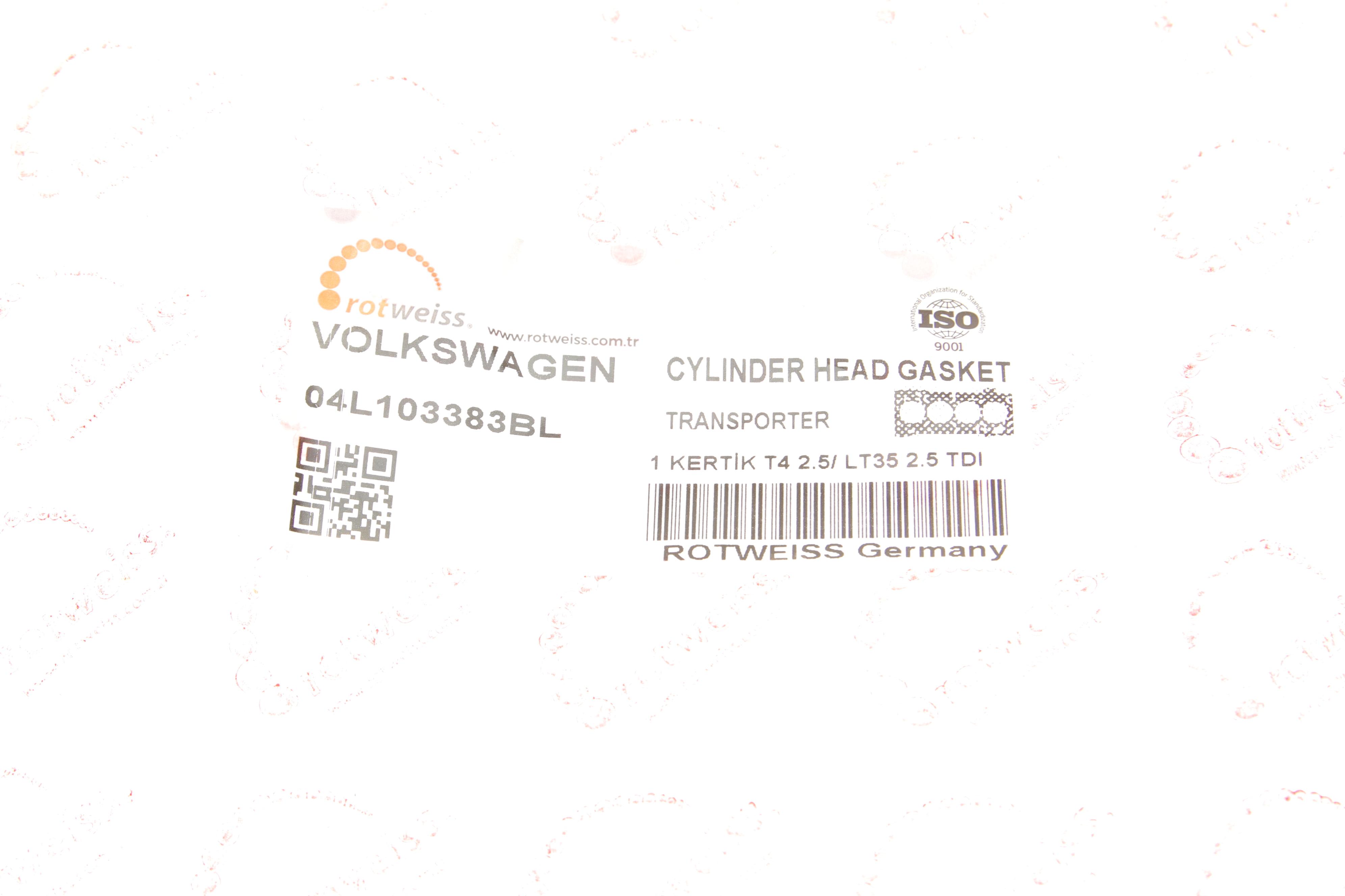 Прокладка ГБЦ VW Caddy 2.0 TDI 15-, Ø82,00mm, 1,71mm, 3 метки (всередині OE VAG)