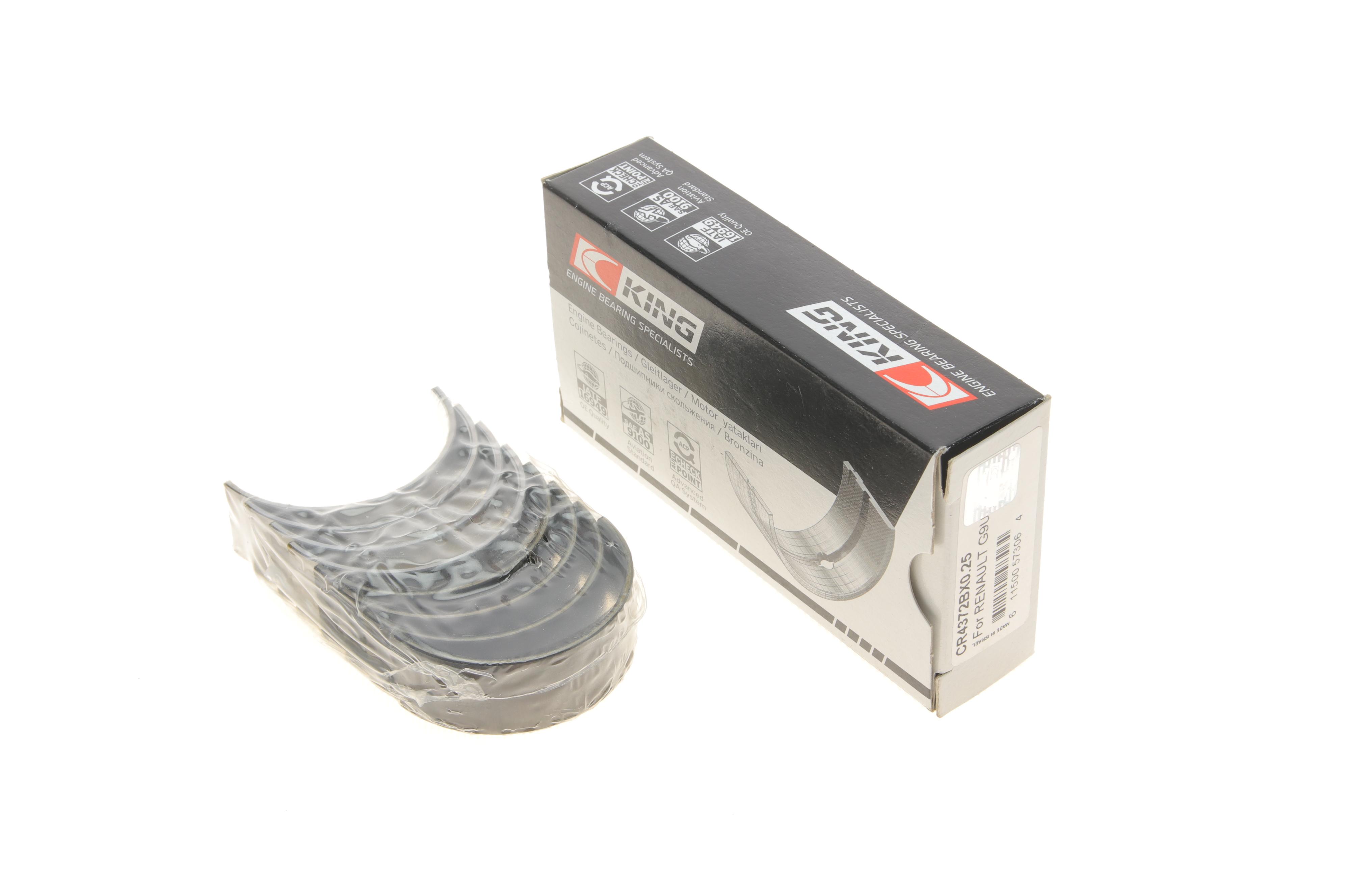 Вкладыши шатунные Renault Master/Trafic 2.2/2.5 dCi 96- (+0.25)