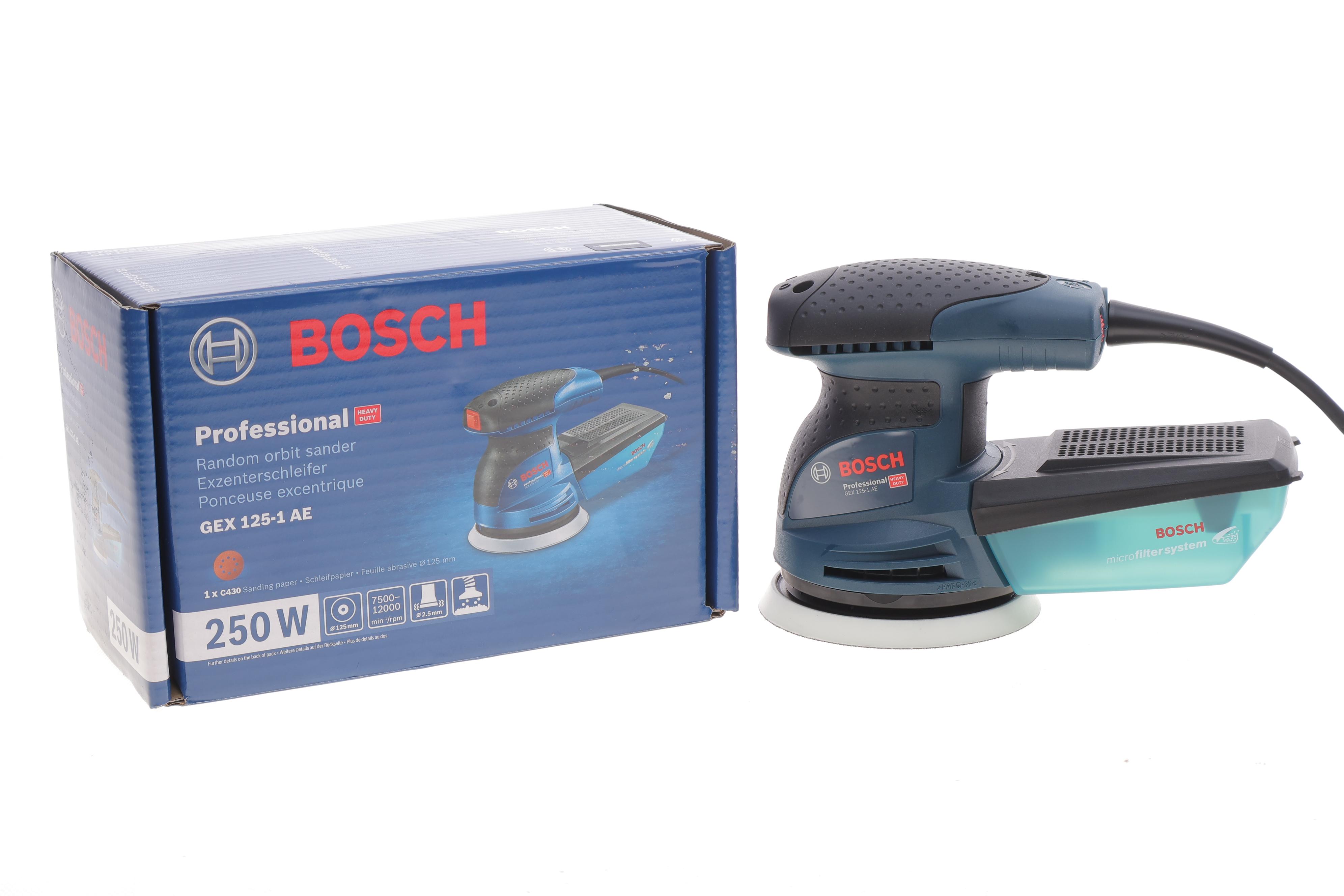 Шліфмашина ексцентрикова GEX 125-1 AE (250 Вт, 7500-12000 об/хв, Ø125 мм)