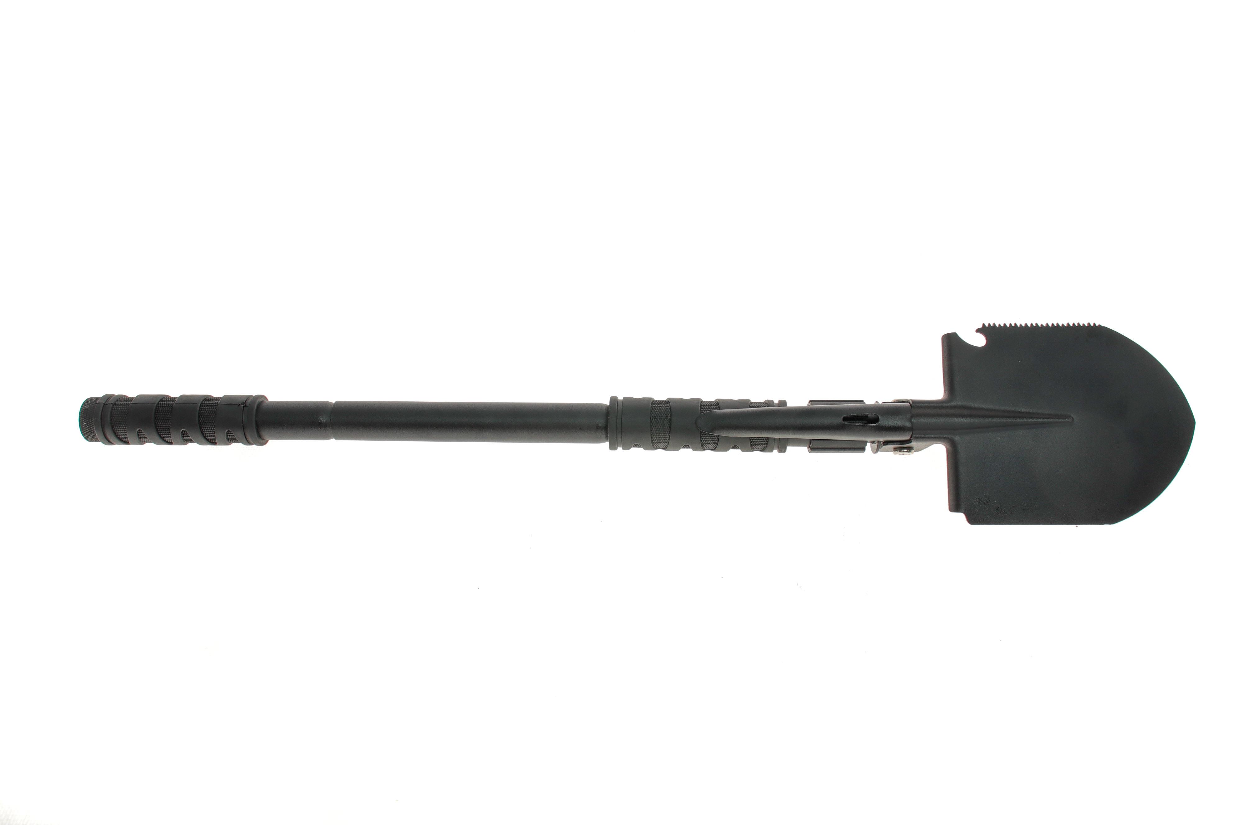 Лопата туристична (630mm) (8в1:пила/кирка/відкривачка/кремінь/ніж/пробійник/свисток/чохол)