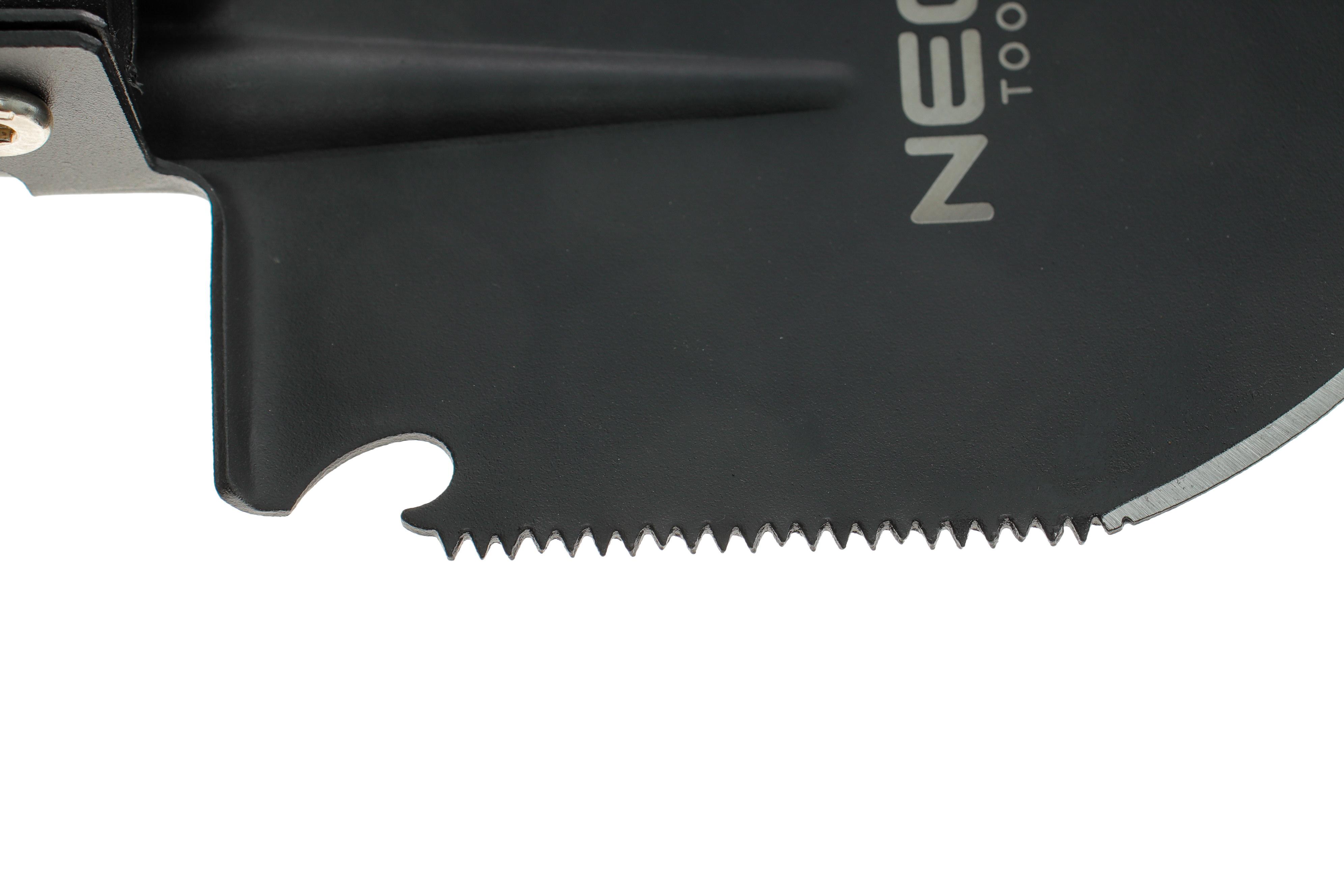 Лопата туристична (630mm) (8в1:пила/кирка/відкривачка/кремінь/ніж/пробійник/свисток/чохол)