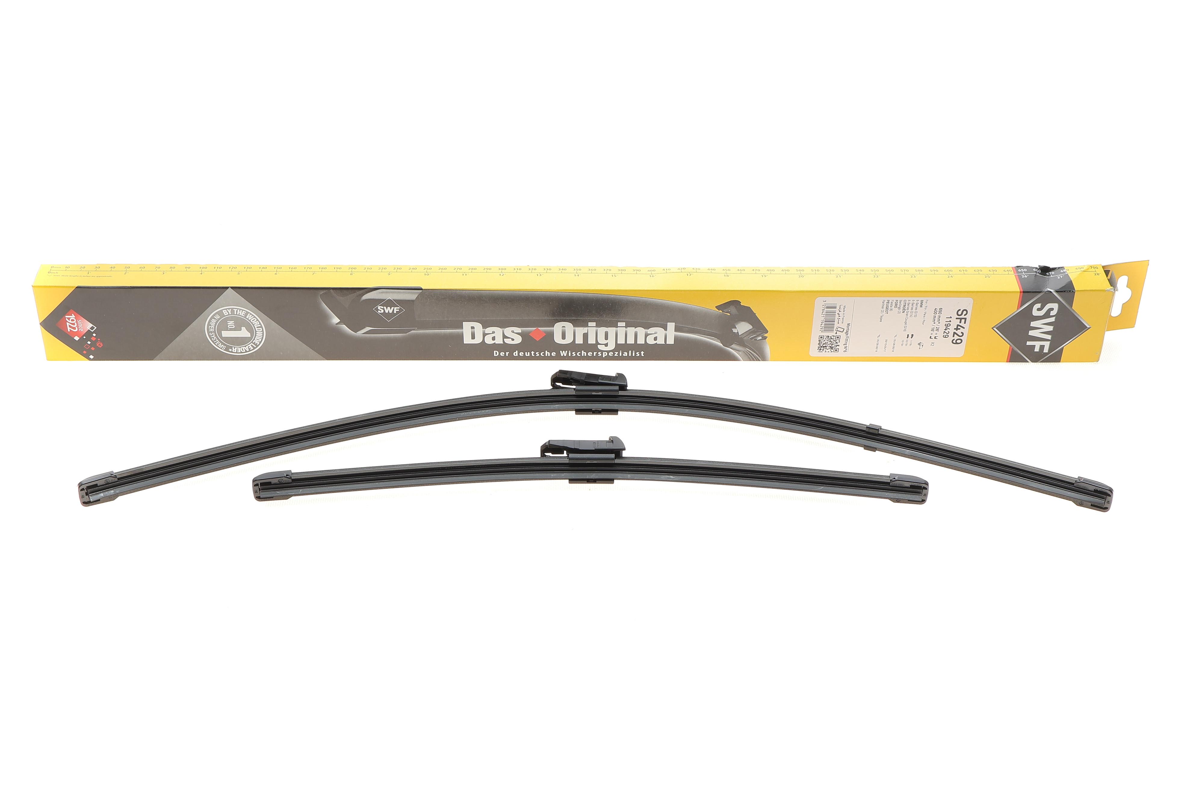 Щітки склоочисника (650/400мм) Citroen Berlingo/Peugeot Partner 1.6 HDi 08-