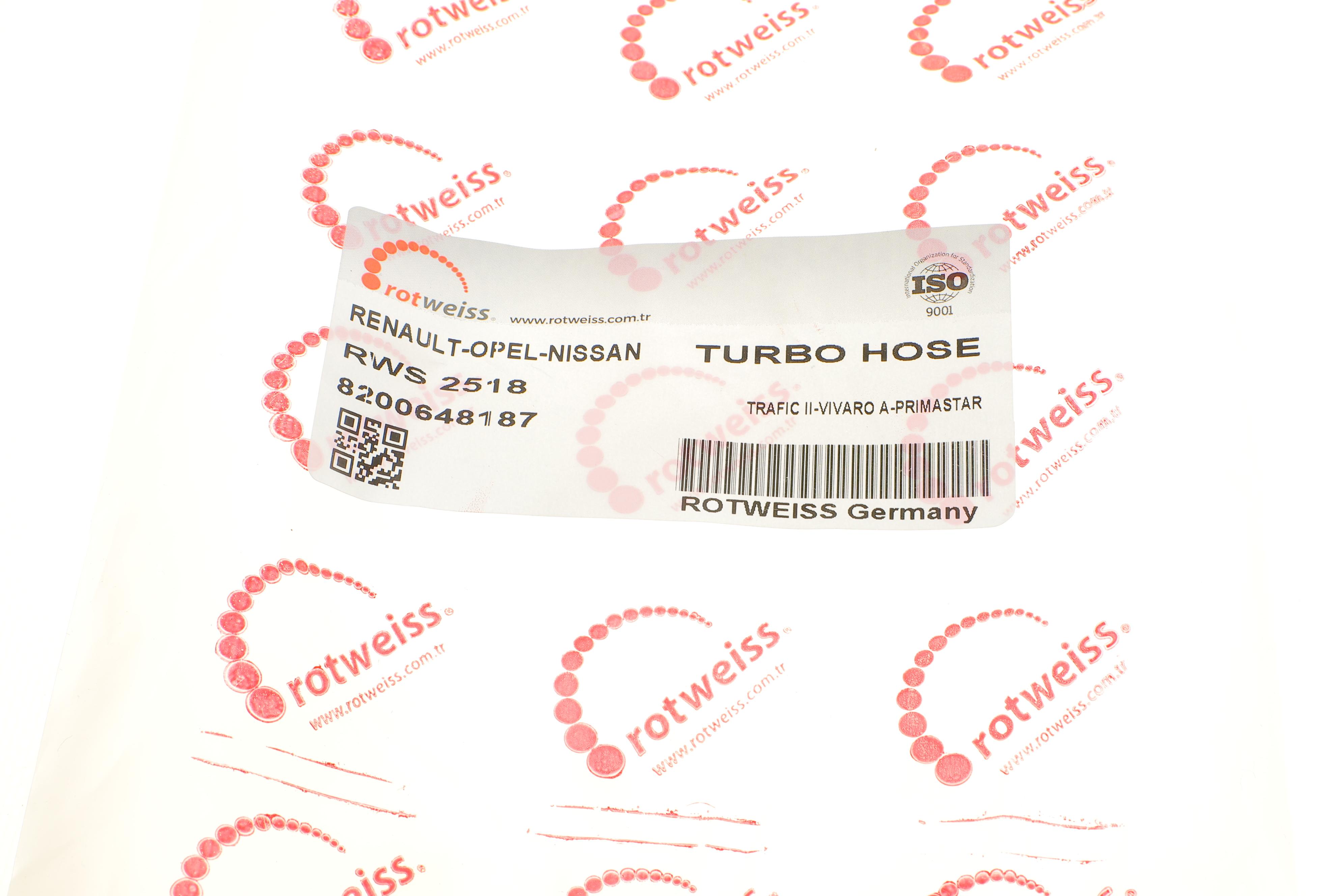 Патрубок интеркулера Renault Trafic 2.5dCi 03-