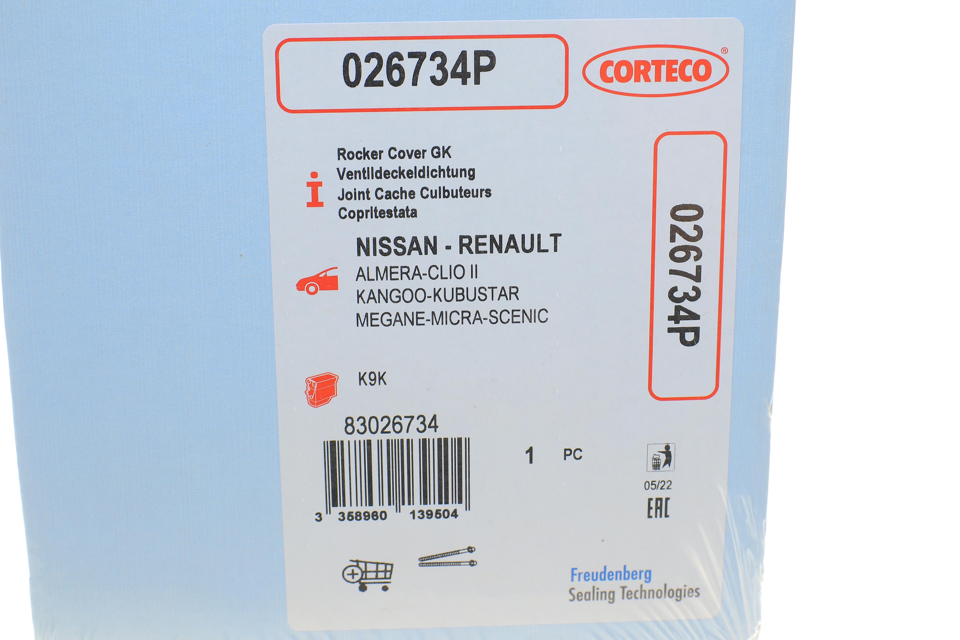 Прокладка кришки клапанів Renault Kangoo 1.5dCi