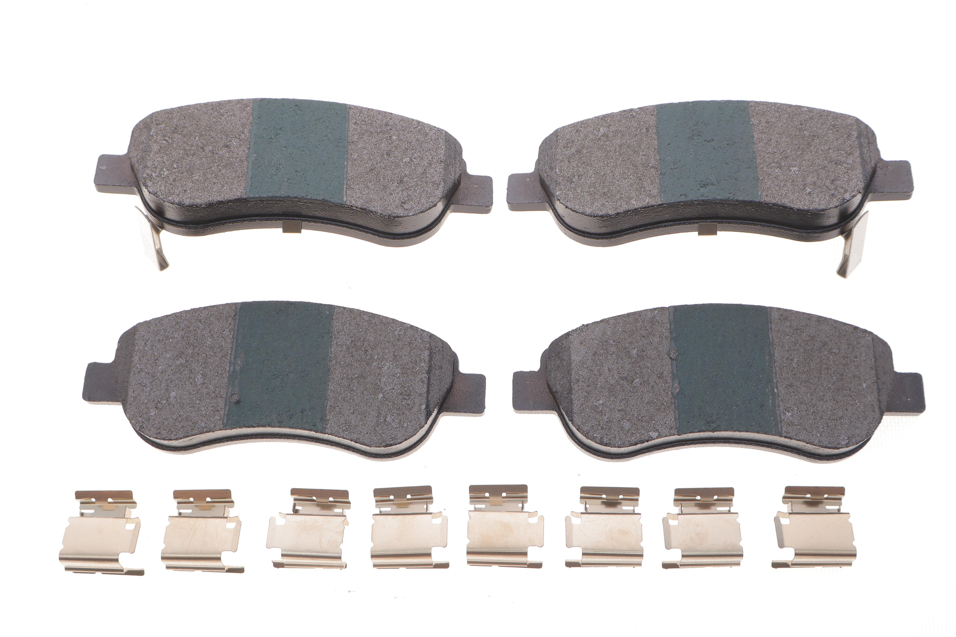 Колодки тормозные (передние) Honda CR-V 01- (с прижимной пластиной) (PREMIUM)