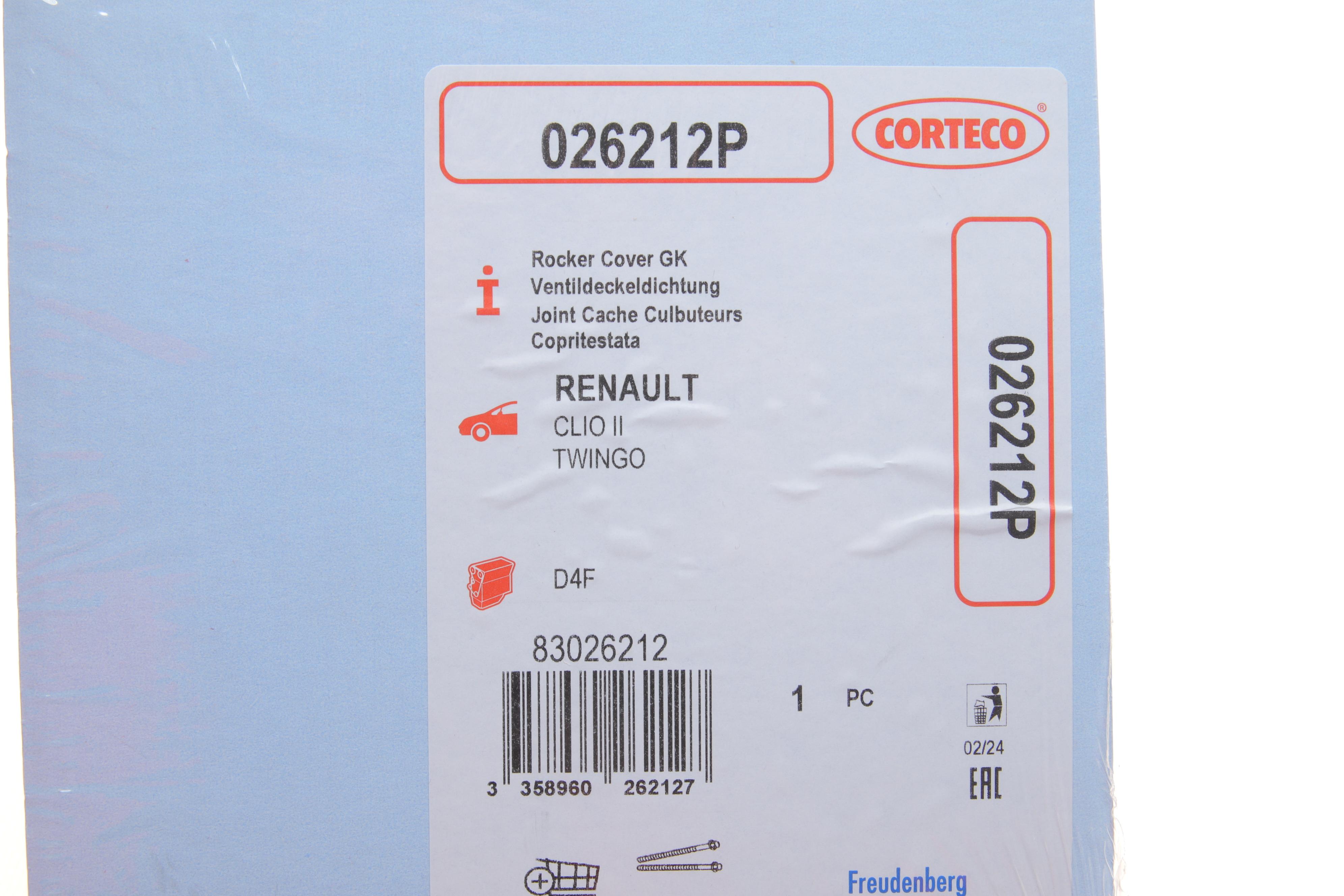 Прокладка кришки клапанів Renault Kangoo/Twingo 1.2 16V 01-