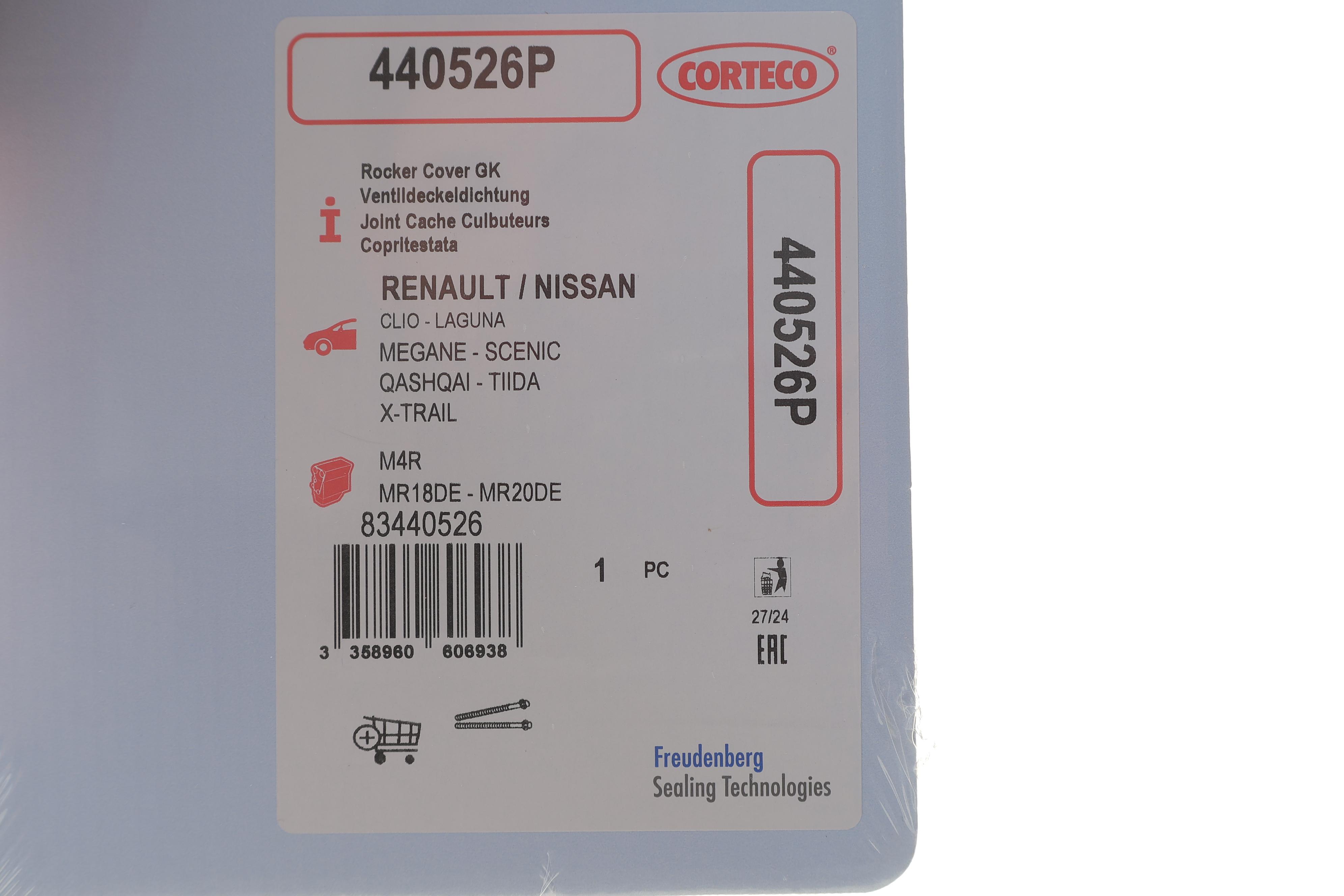 Прокладка кришки клапанів Renault Megane 1.6 TCe/2.0 CVT 09-