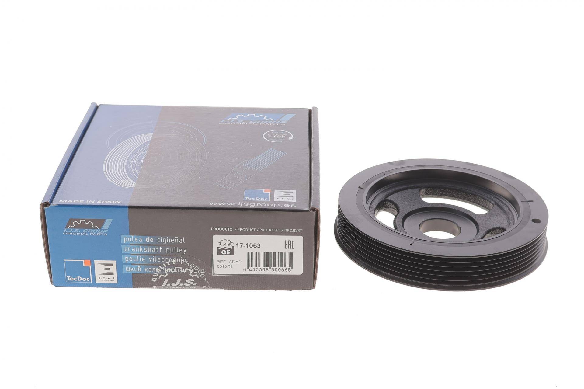 Шків колінвалу Citroen Berlingo/Jumpy 1.6HDI -08 (6PK)