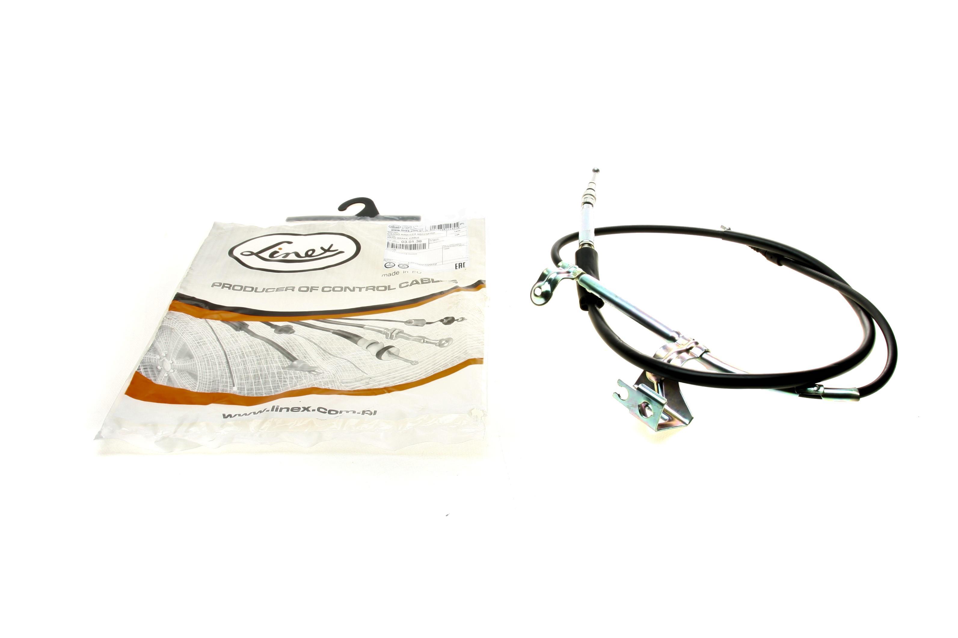 Трос ручника (задній) (L) Audi A6 97-05 (1958/1705 мм)